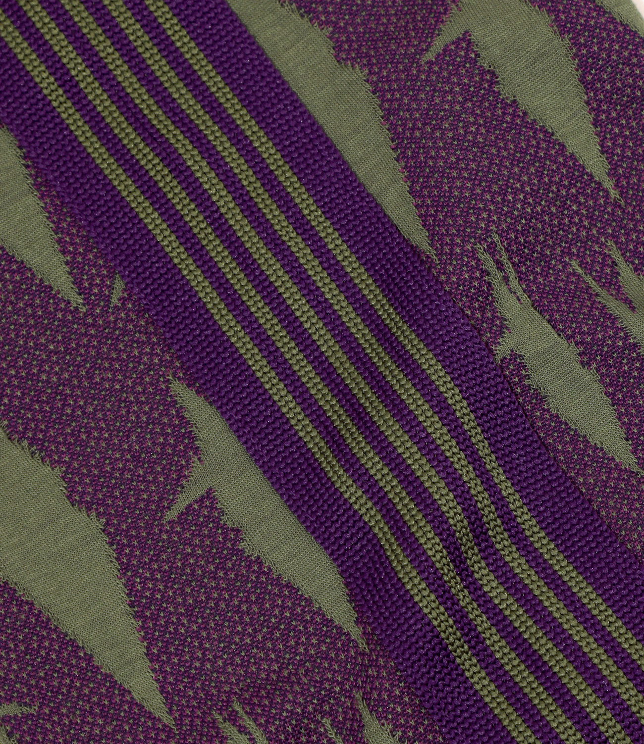 Rib Collar Track Jacket – Eggplant Origami Crane