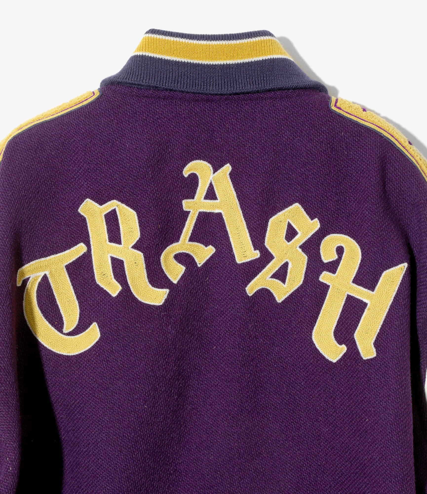 Letter Jacket – Purple Melton Wool