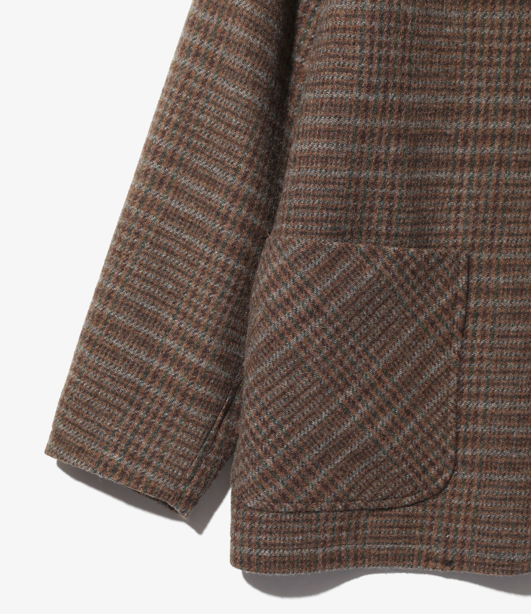 Loafer Jacket – Brown Wool Glen Plaid