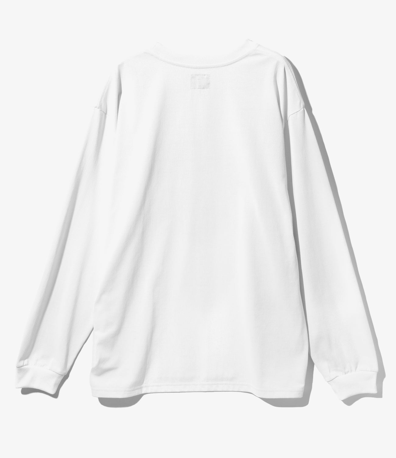 Long Sleeve Crew Neck – White Jersey