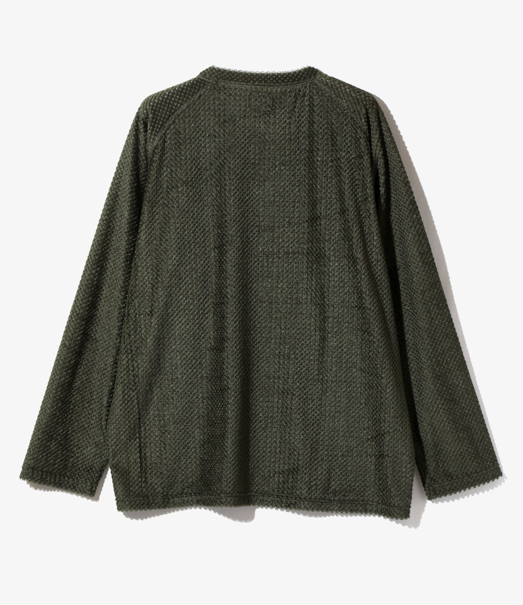 U-Neck Long Sleeve T-Shirt – Olive Poly Double Russell