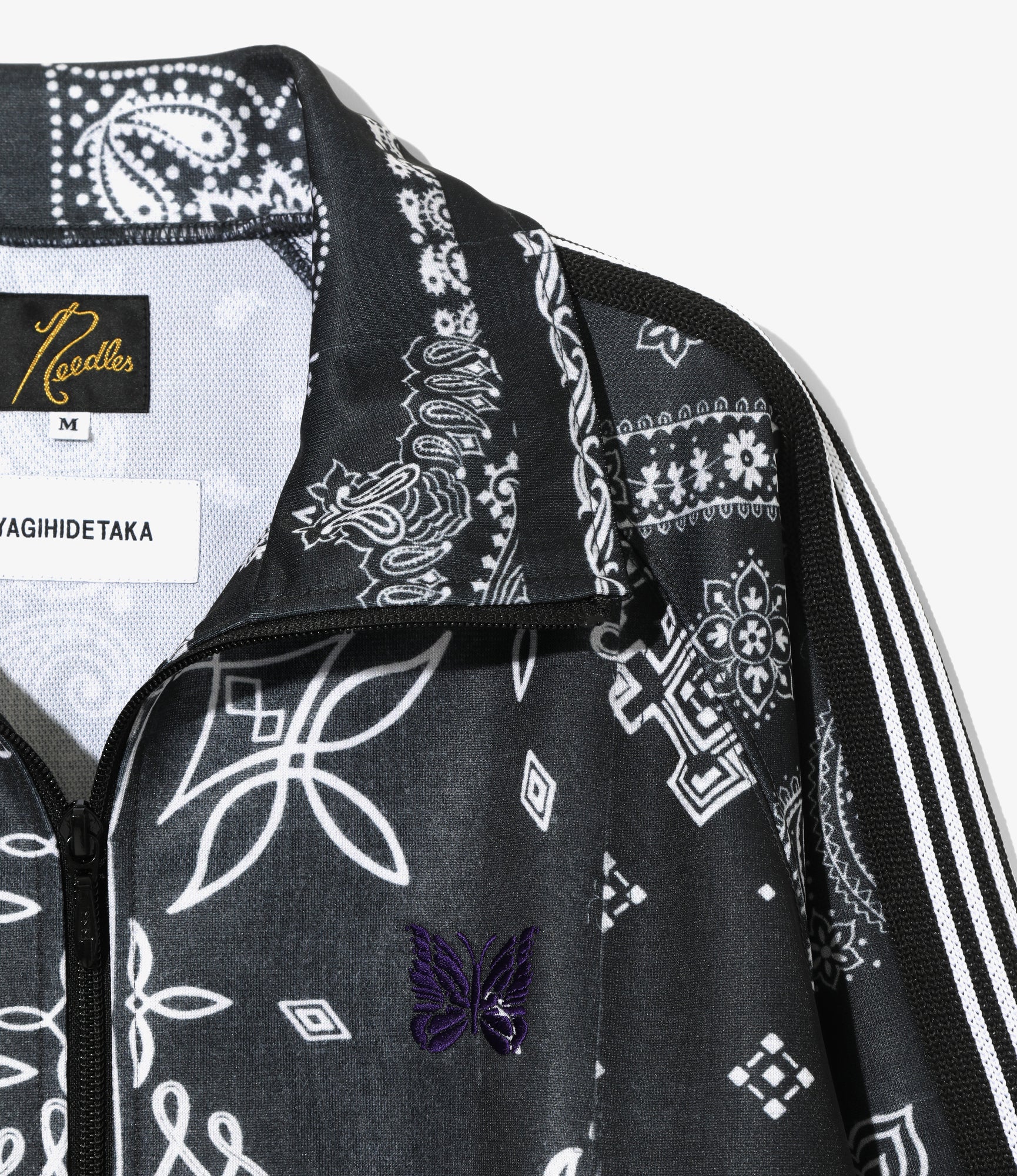 Track Jacket – Black Bandana Print