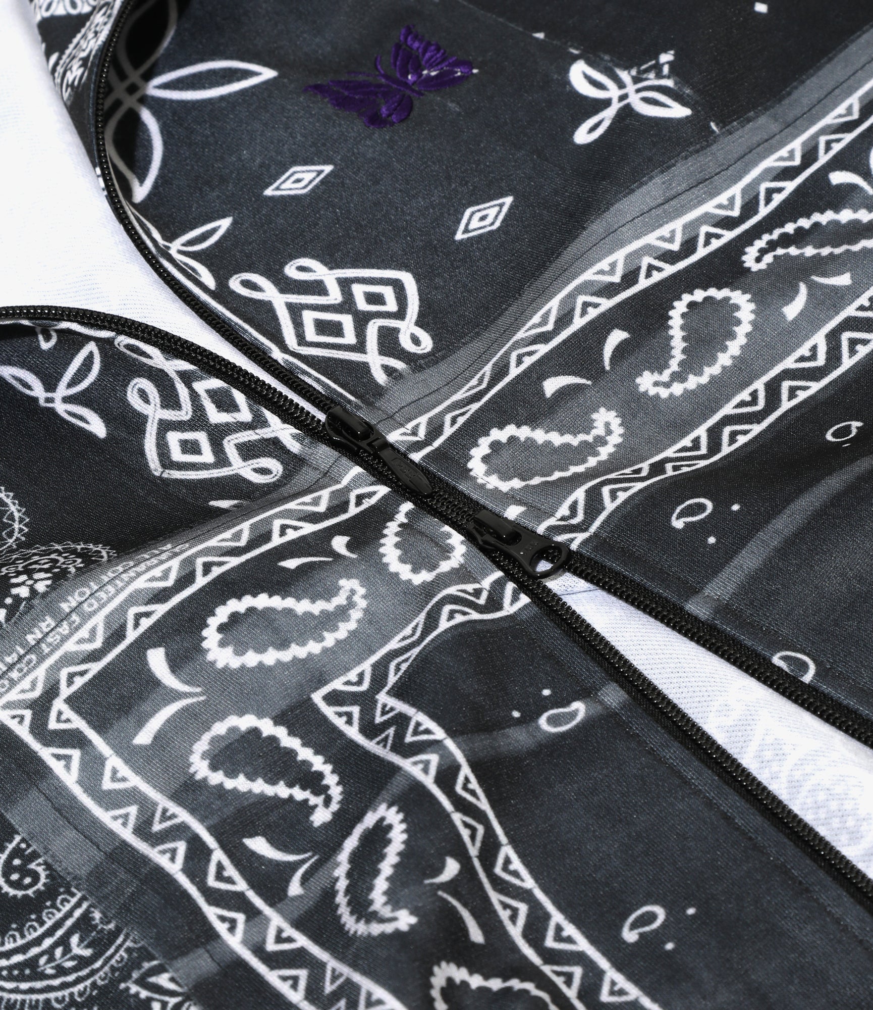 Track Jacket – Black Bandana Print