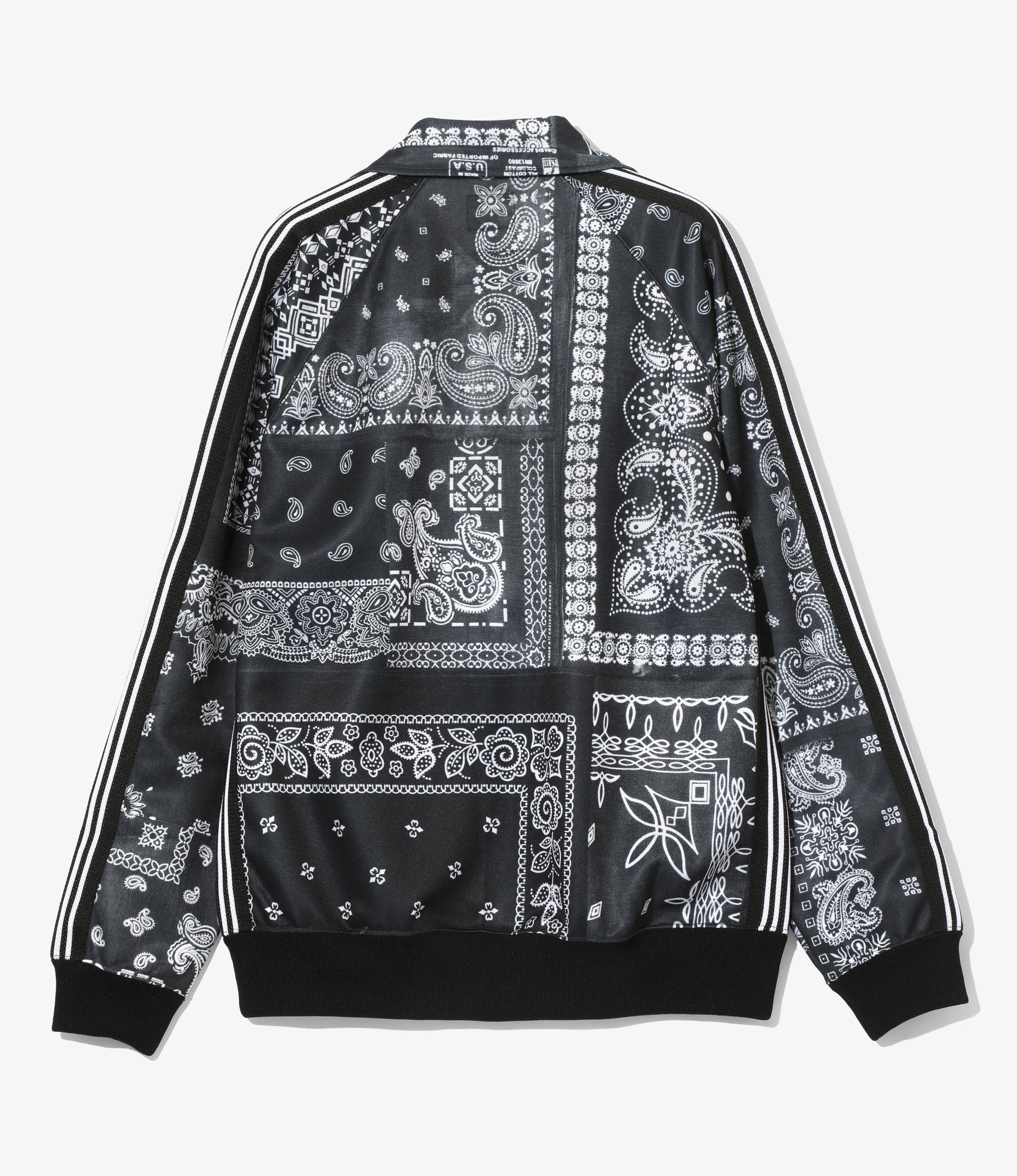 Track Jacket – Black Bandana Print