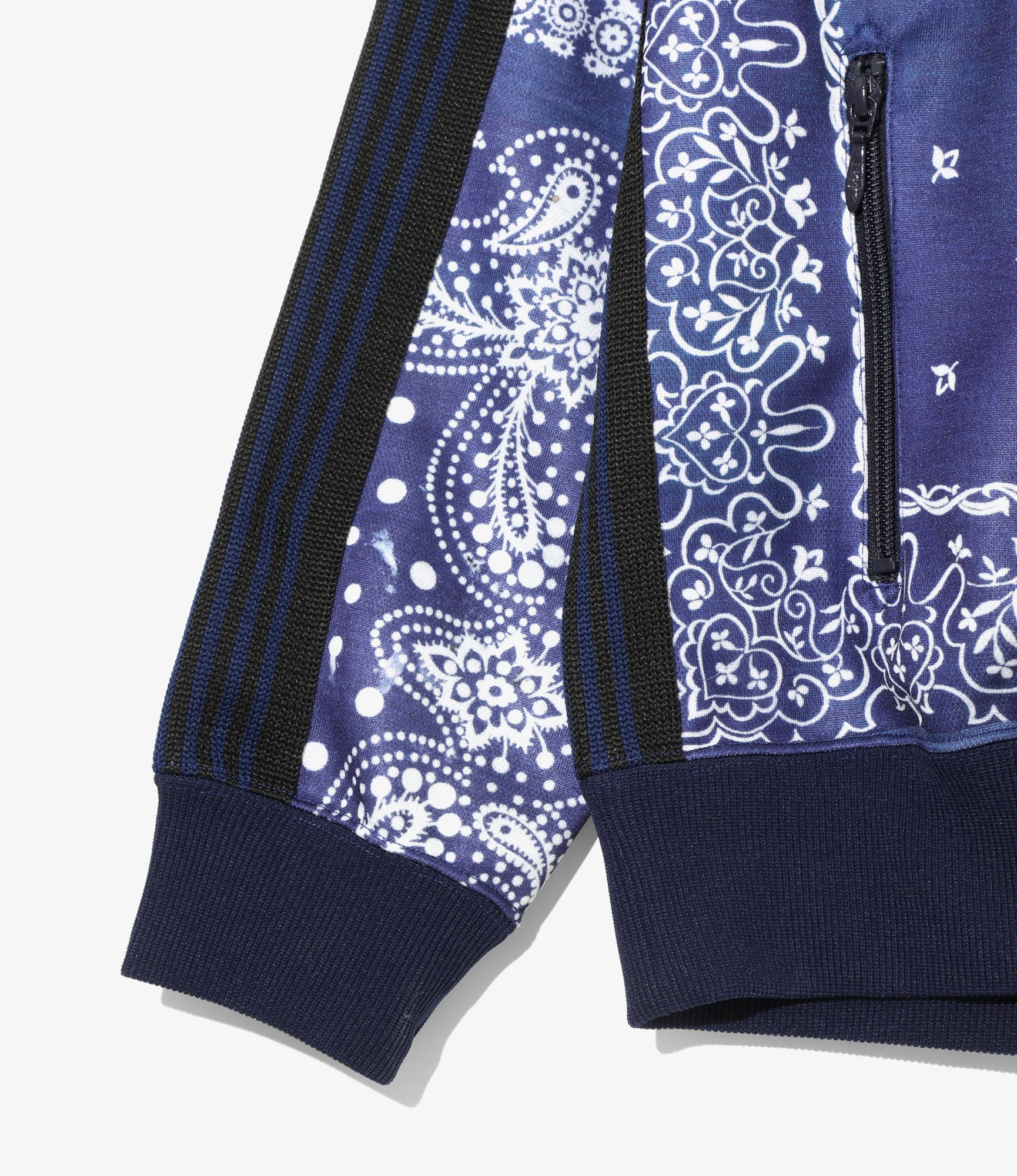 Track Jacket – Navy Bandana Print