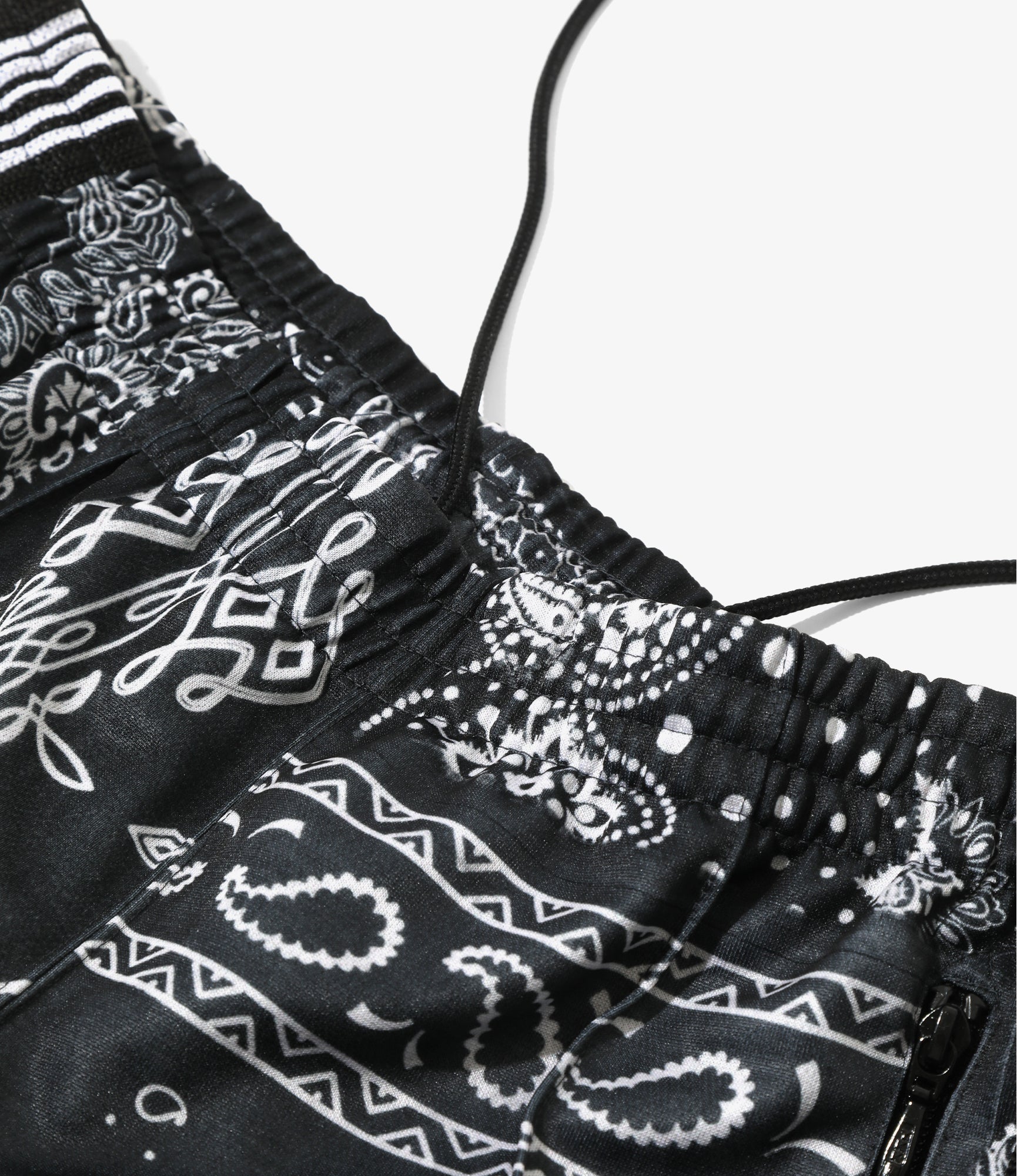 Track Short – Black Bandana Print