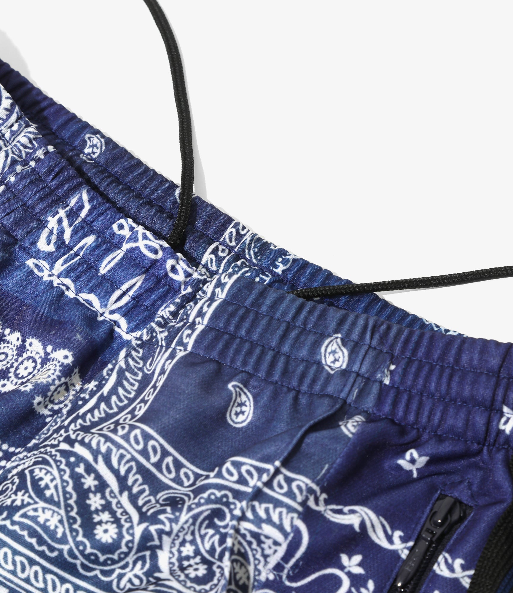 Track Short – Navy Bandana Print