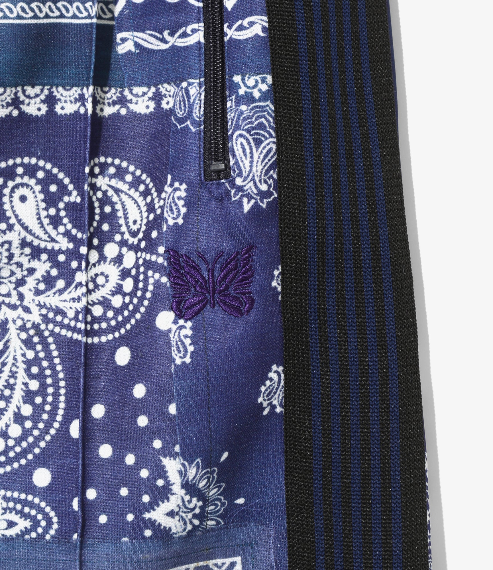 Track Short – Navy Bandana Print