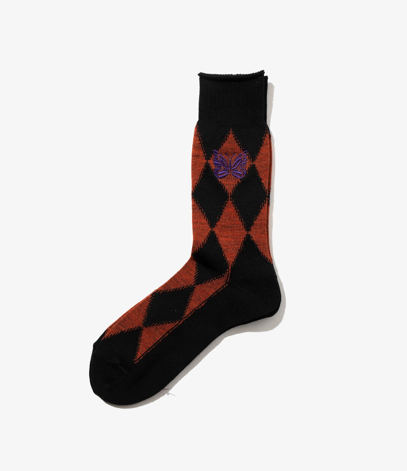 Merino Wool Argyle Jacquard Socks