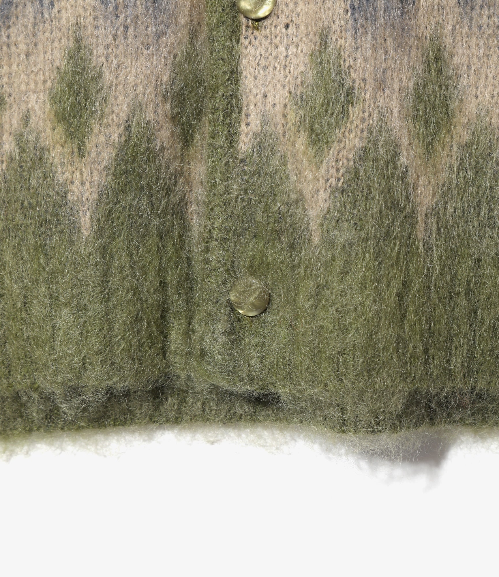 Mohair Cardigan – Olive Diamond