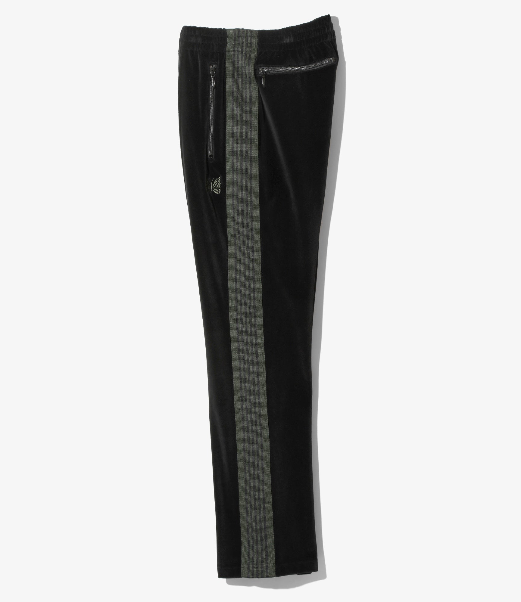 Narrow Track Pant – Black Velour