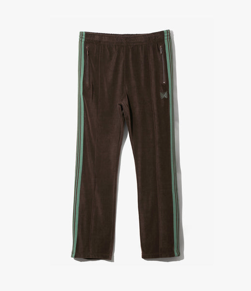 NarrowTrack Pant – Brown Velour | Needles | Nepenthes London