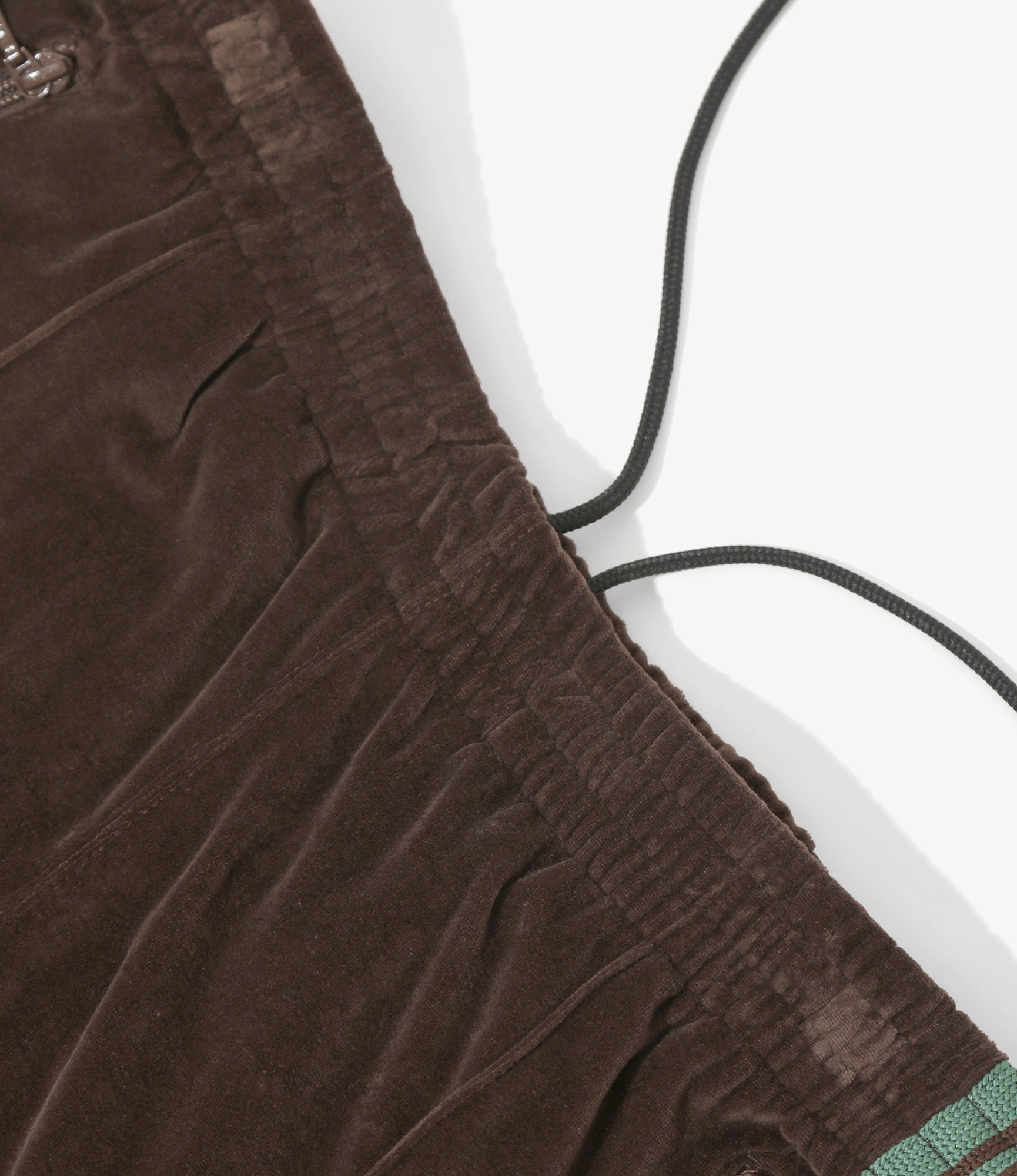 Narrow Track Pant – Brown Velour
