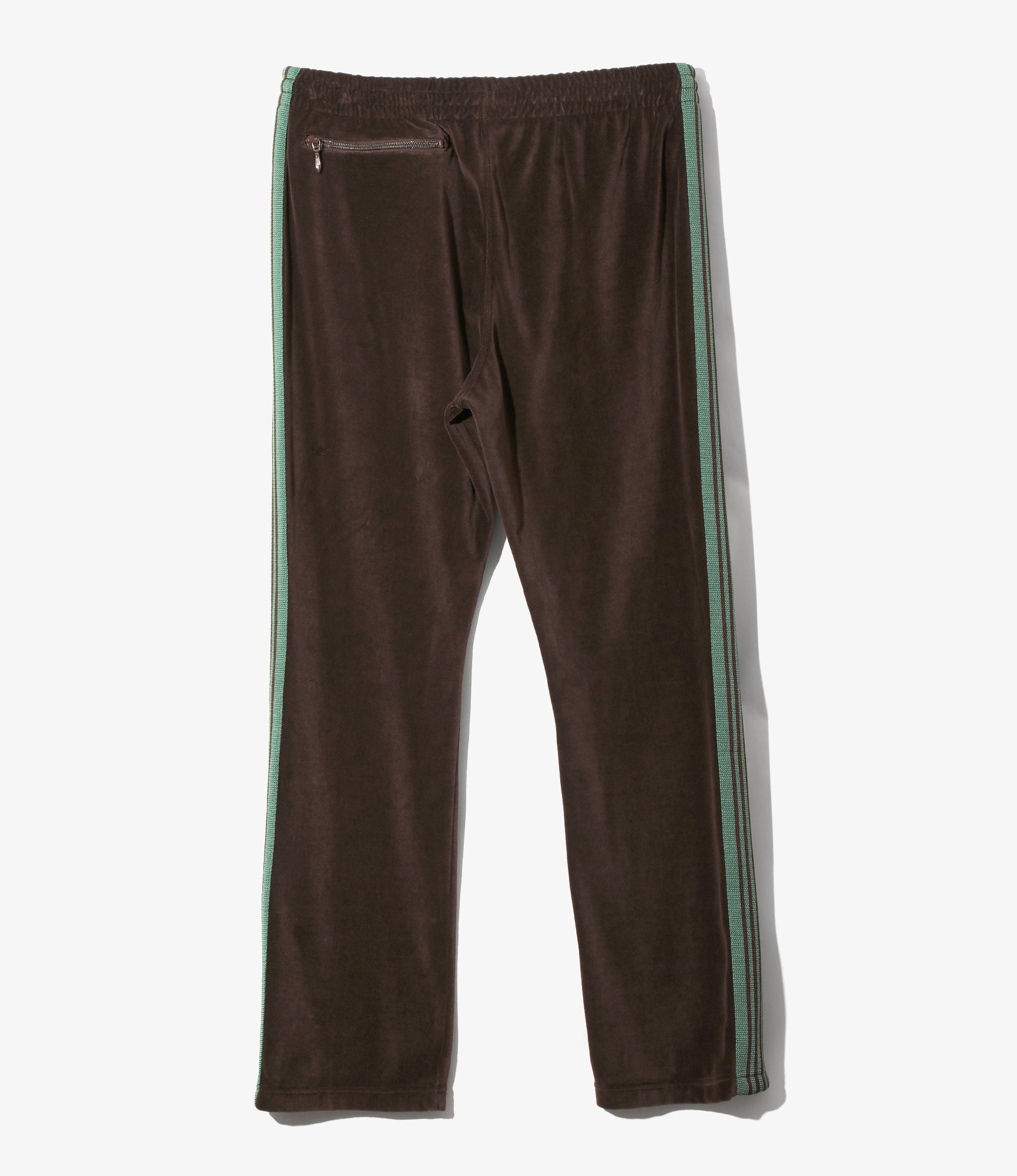Narrow Track Pant – Brown Velour
