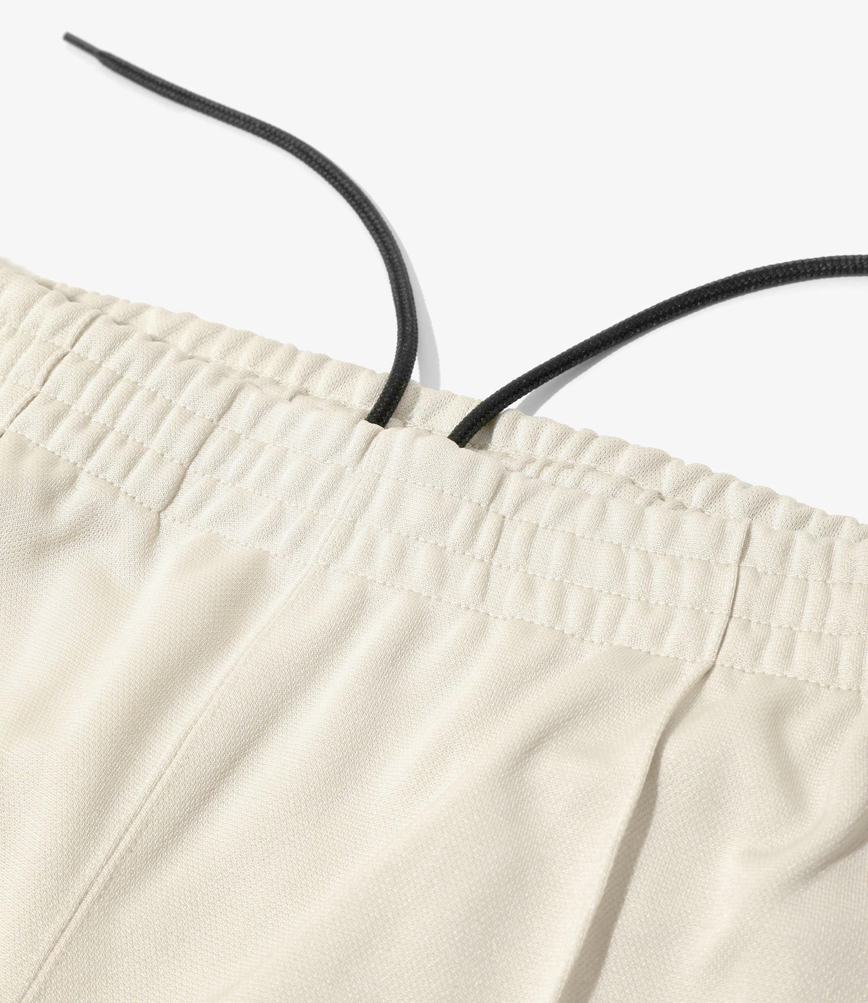 Narrow Track Pant – Ivory Smooth Polyester