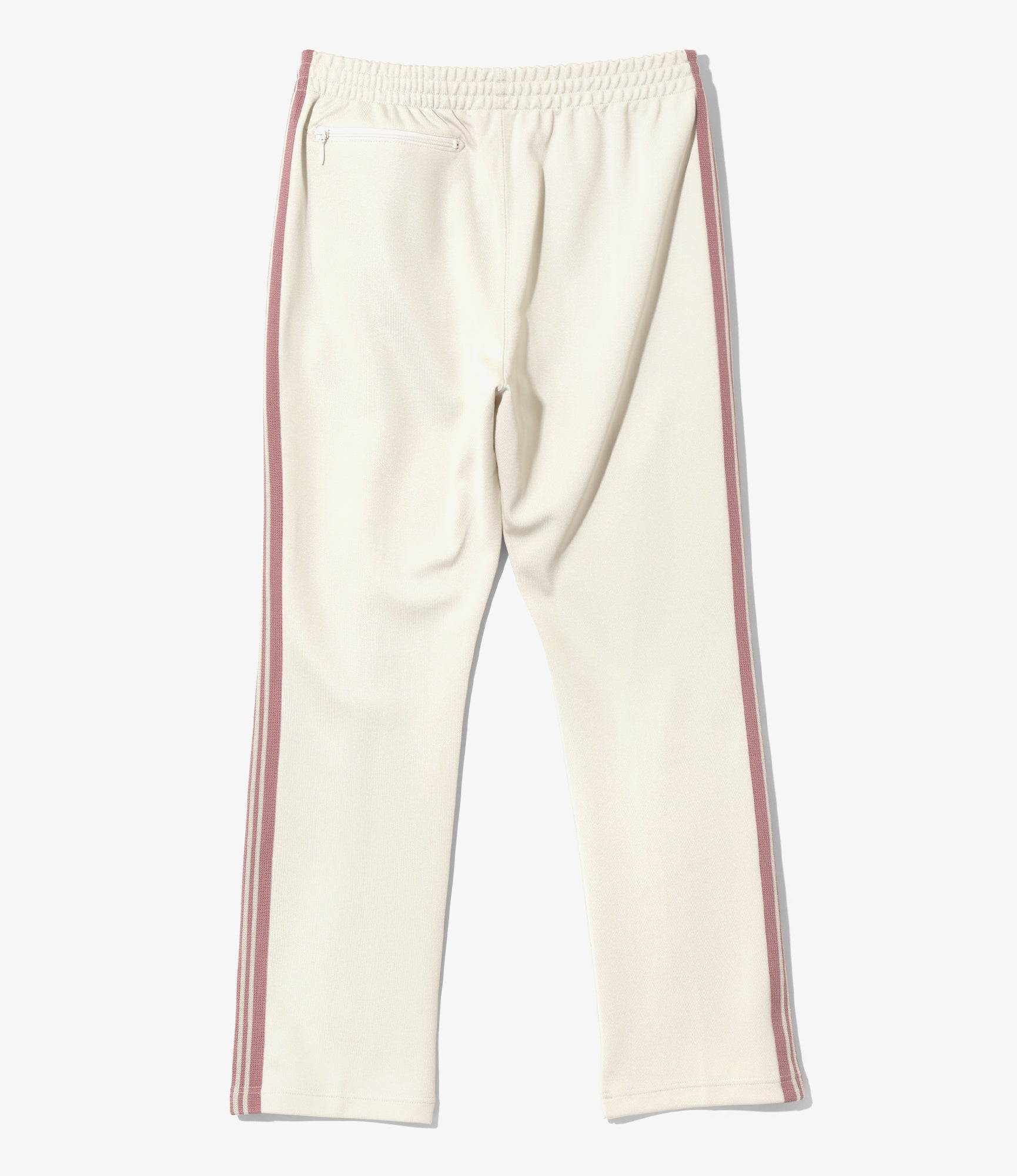 Narrow Track Pant – Ivory Smooth Polyester