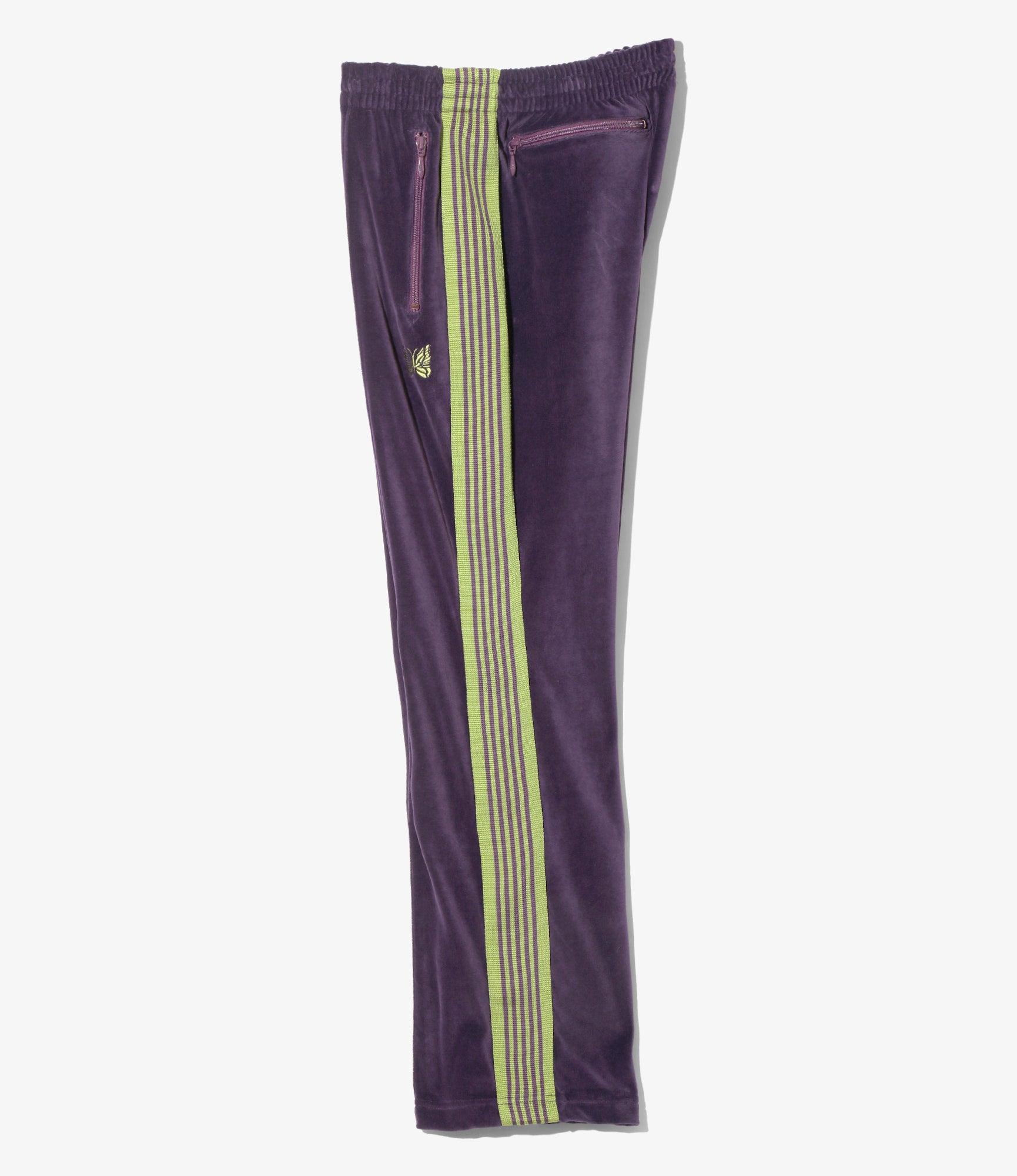 Narrow Track Pant – Purple Velour