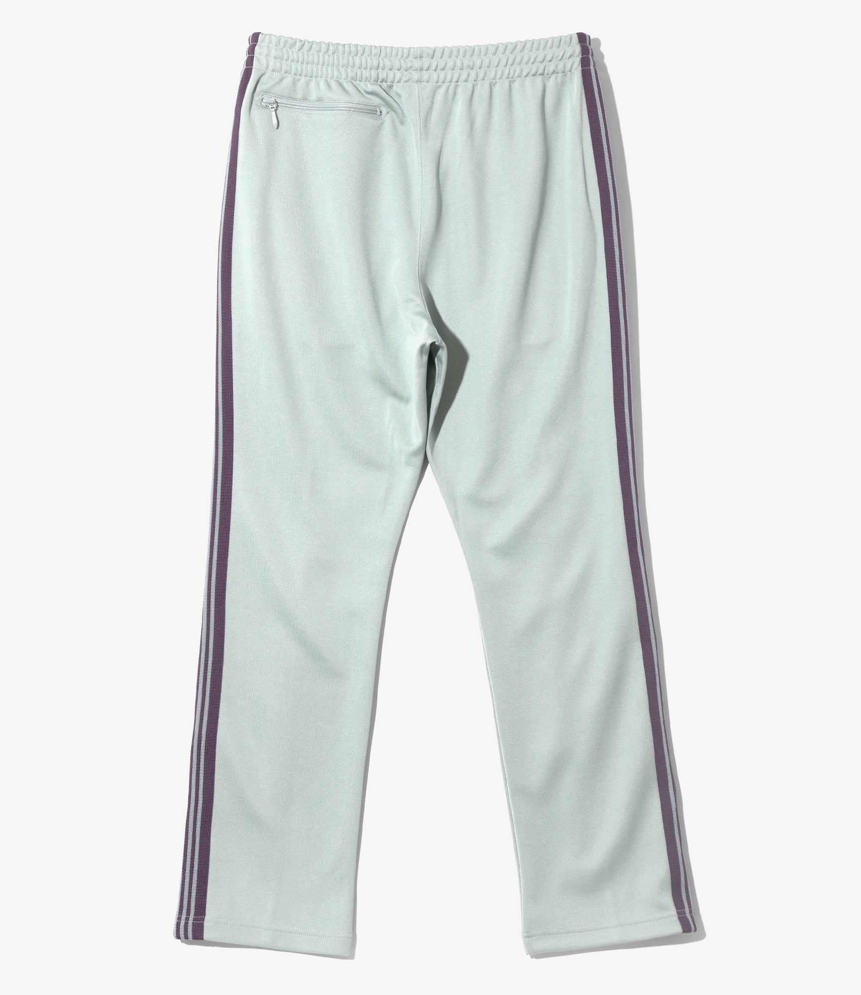 Narrow Track Pant – Sax Blue Smooth Polyester