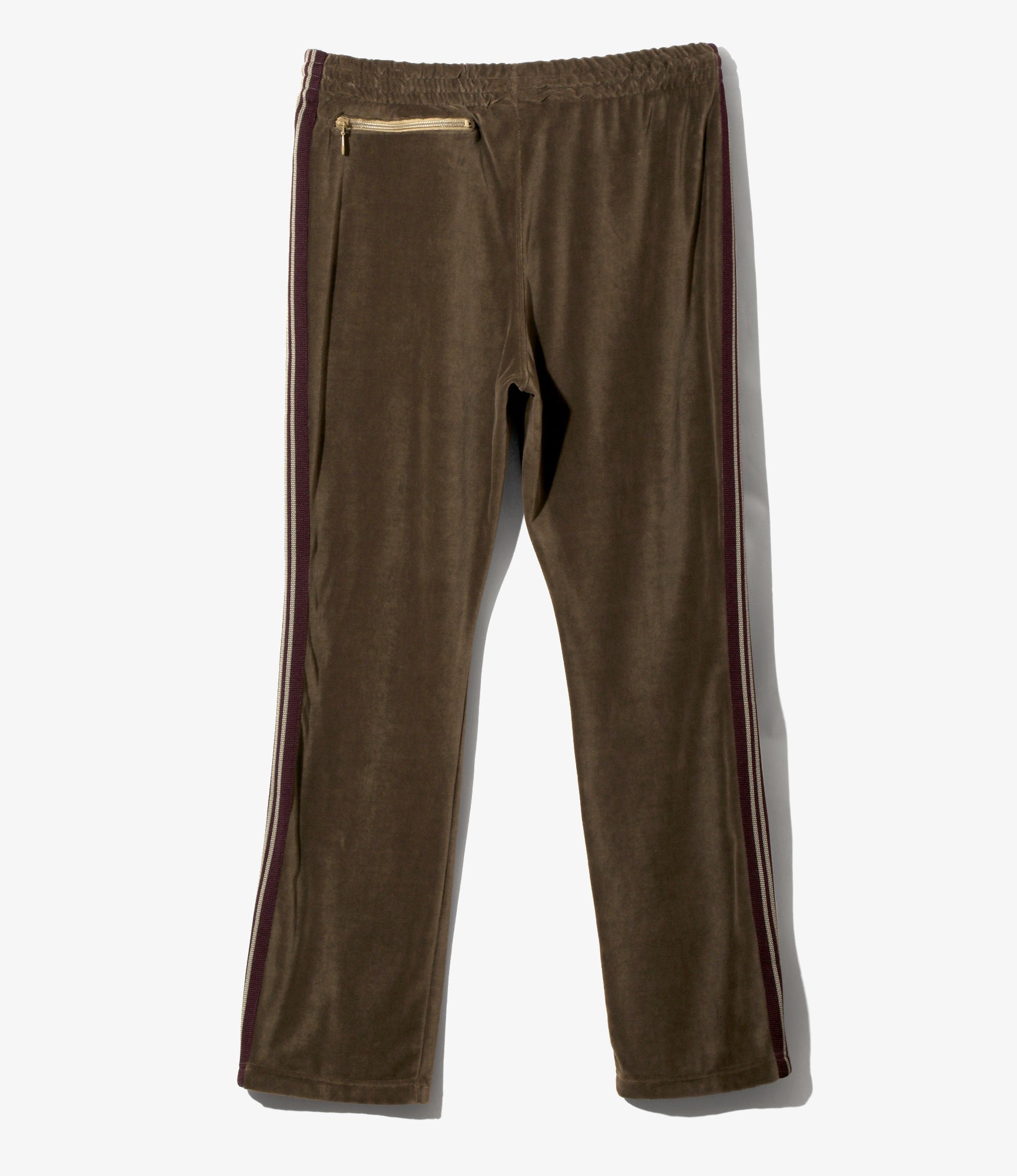 Narrow Track Pant – Taupe Velour