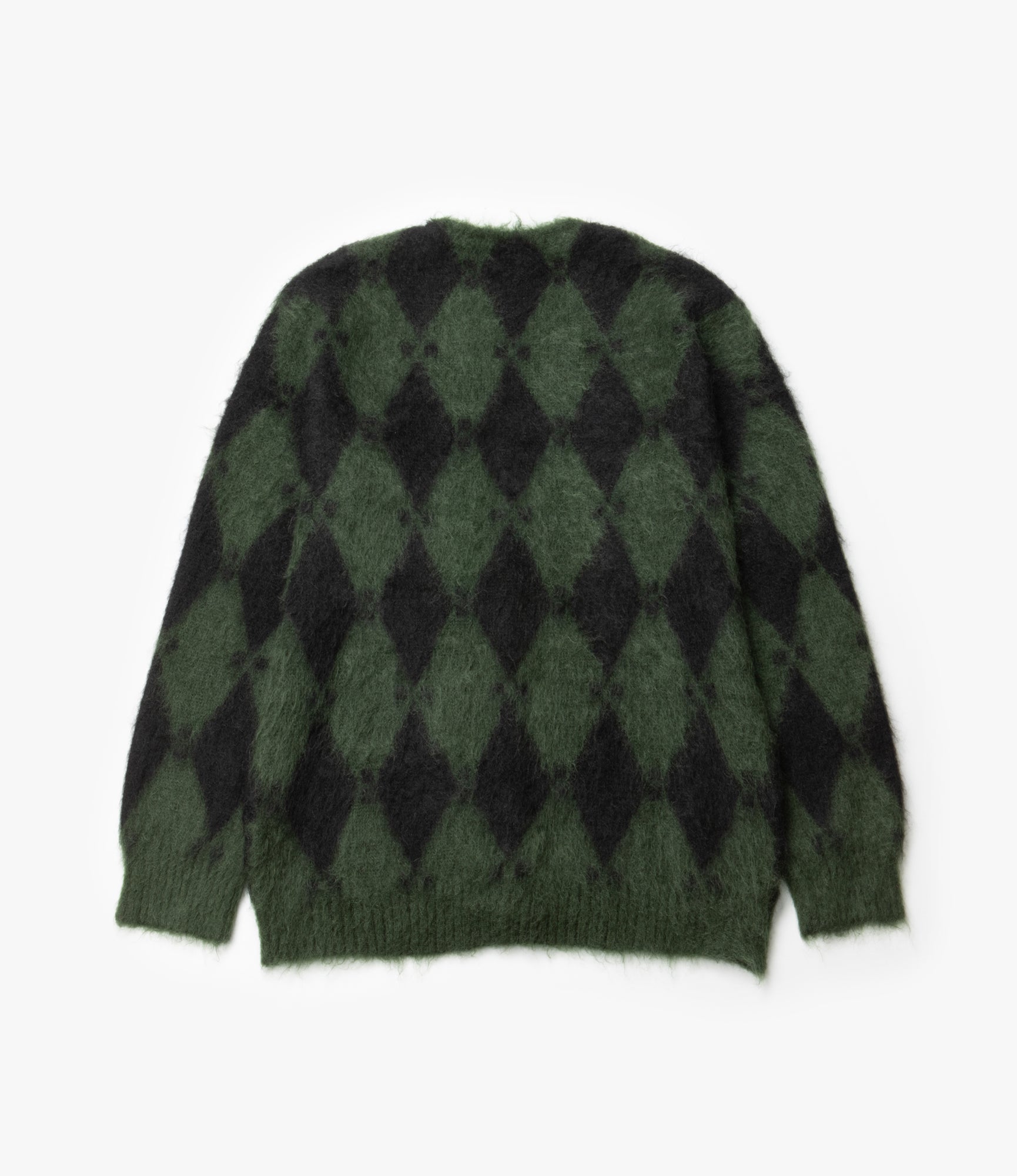 Mohair Cardigan – Green Diamond