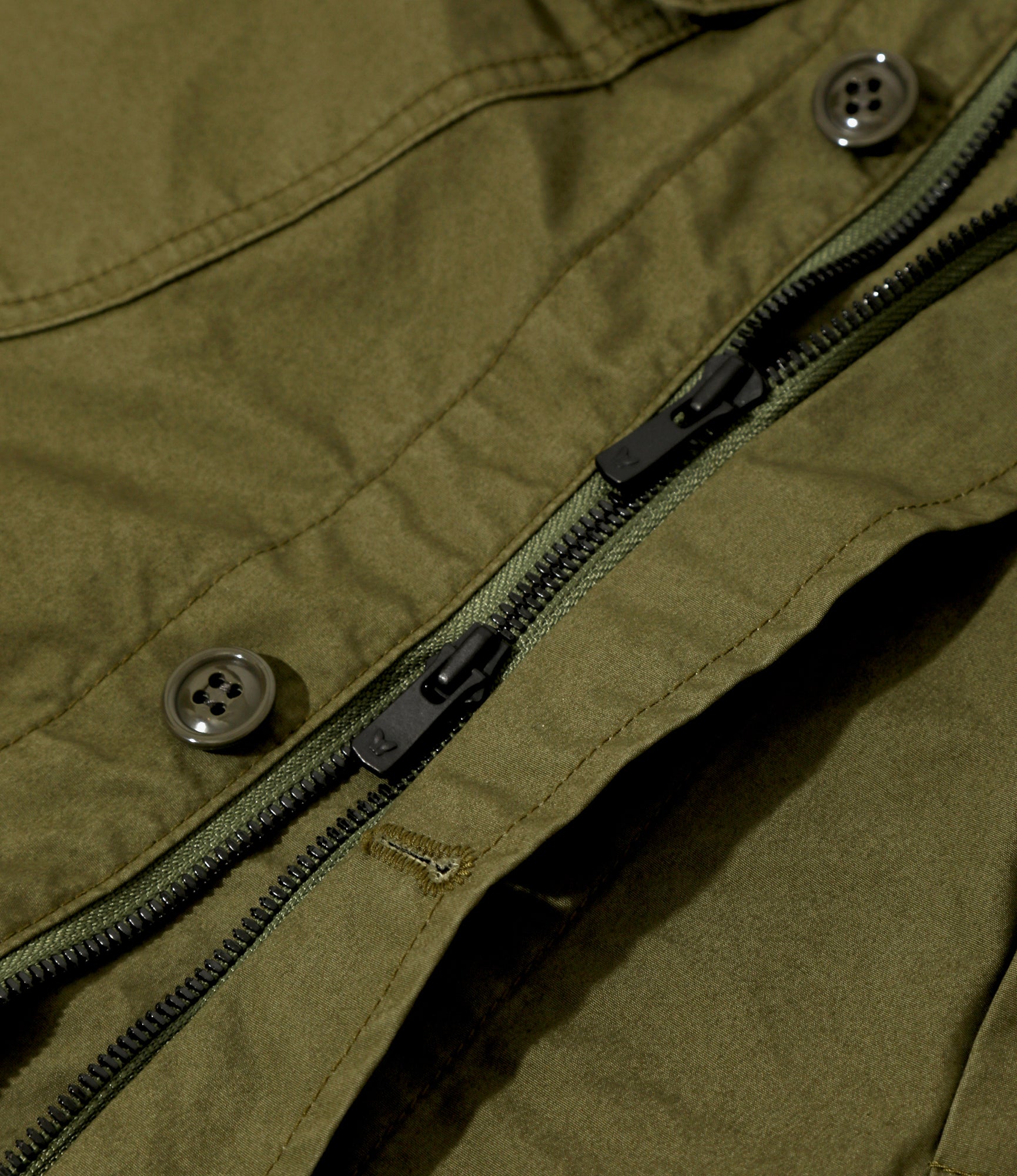 Officer Coat – Olive Weather Cloth