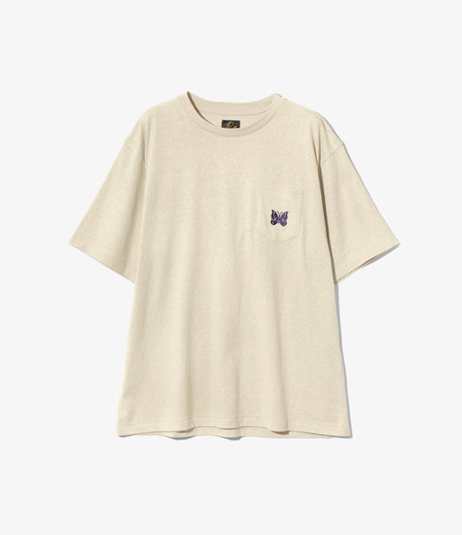 Needles Short-Sleeve Papillon Embroidered Pocket T-Shirt