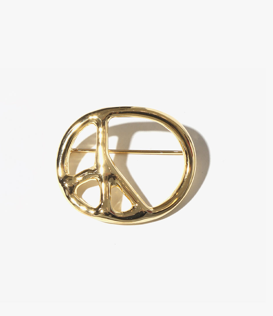 Peace Brooch - Gold Plate