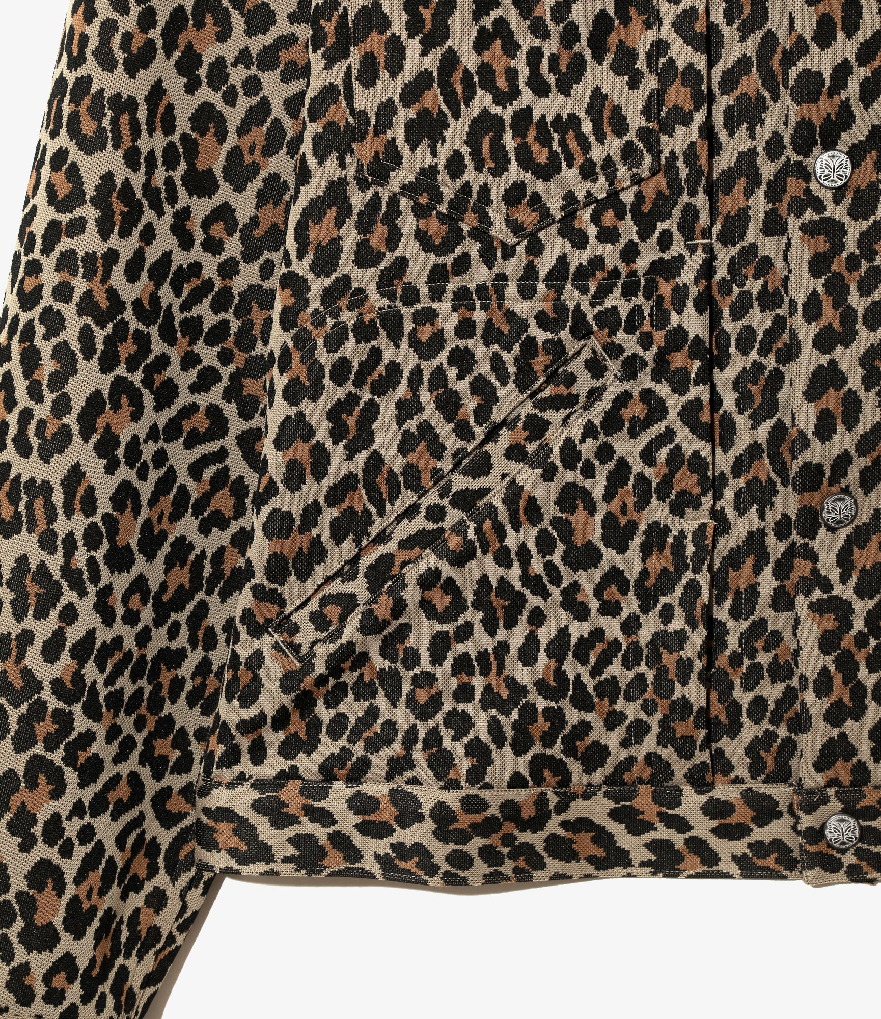 Penny Jean Jacket – Leopard Jacquard Polyester