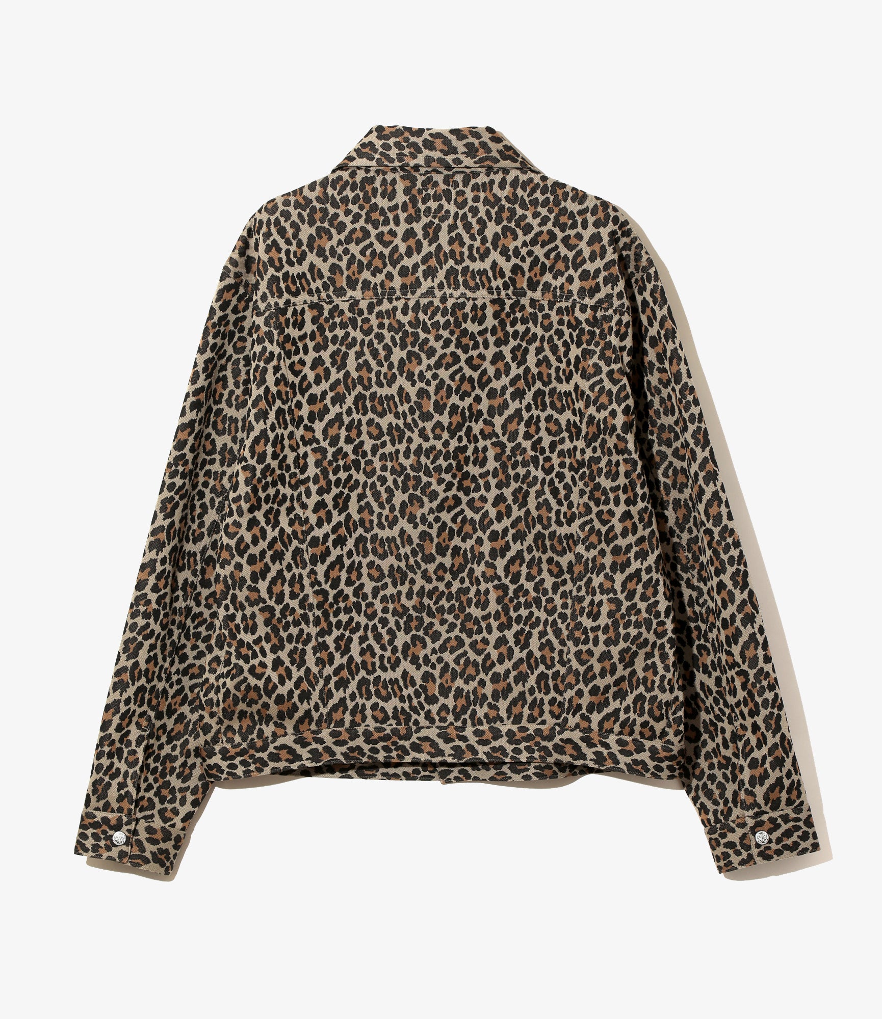 Penny Jean Jacket – Leopard Jacquard Polyester