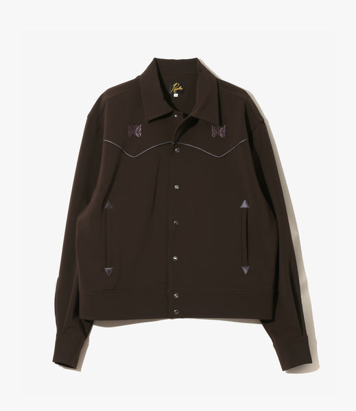 Piping Cowboy Jacket – Brown Double Cloth | Needles | Nepenthes London