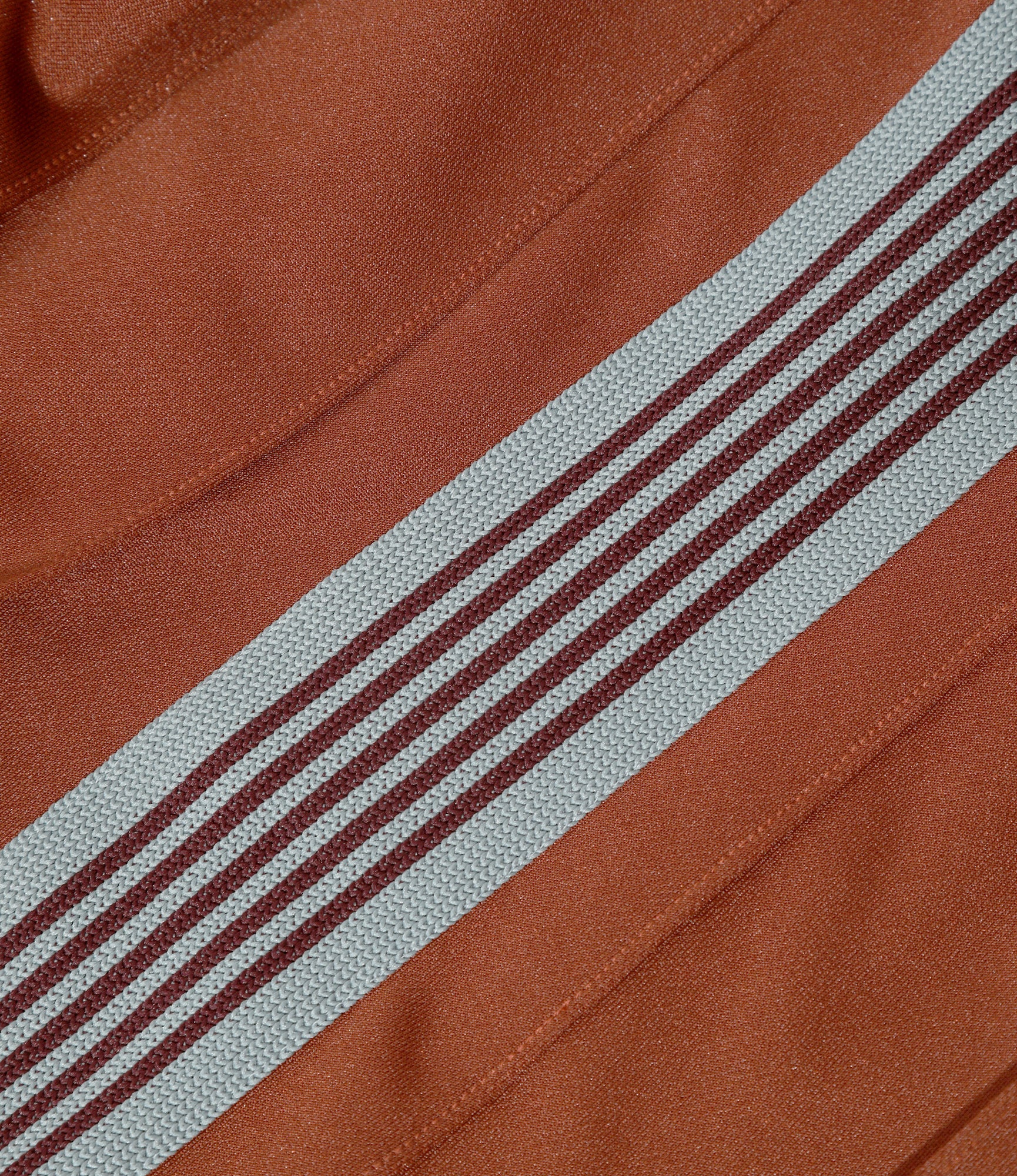 Pleated Track Skirt – Rust Smooth Polyester