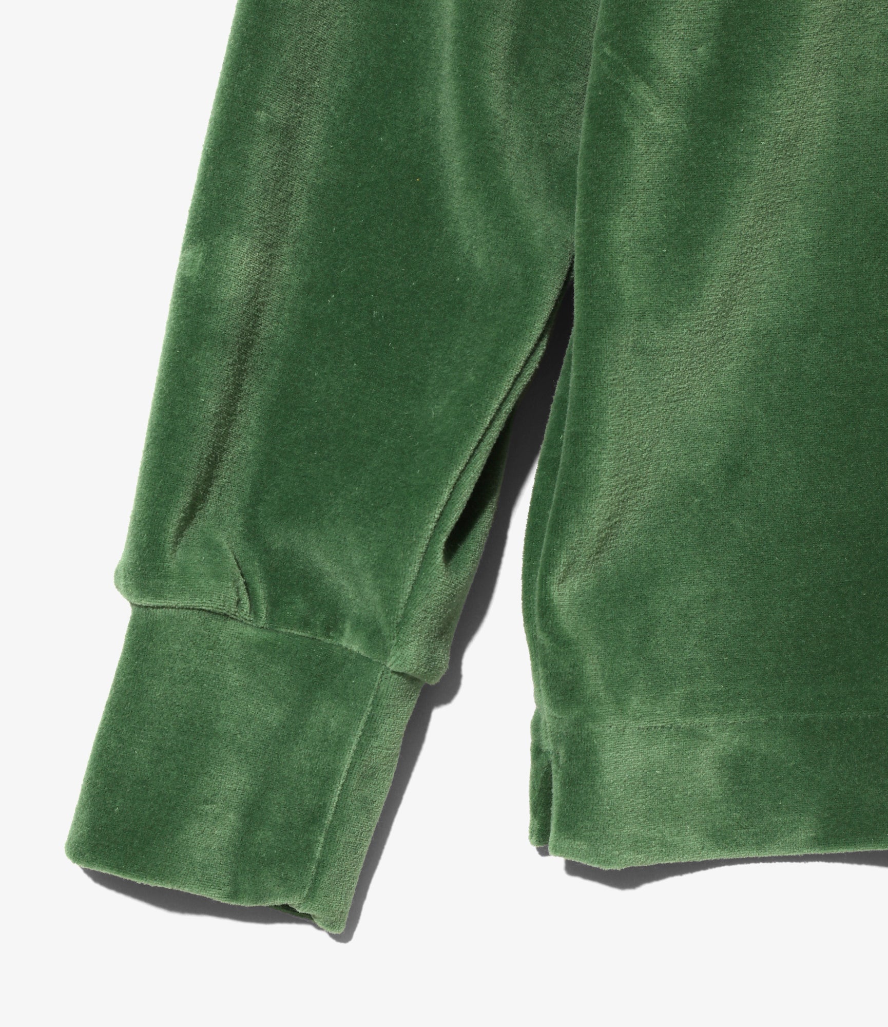 Pullover Shirt – Green Velour Jersey