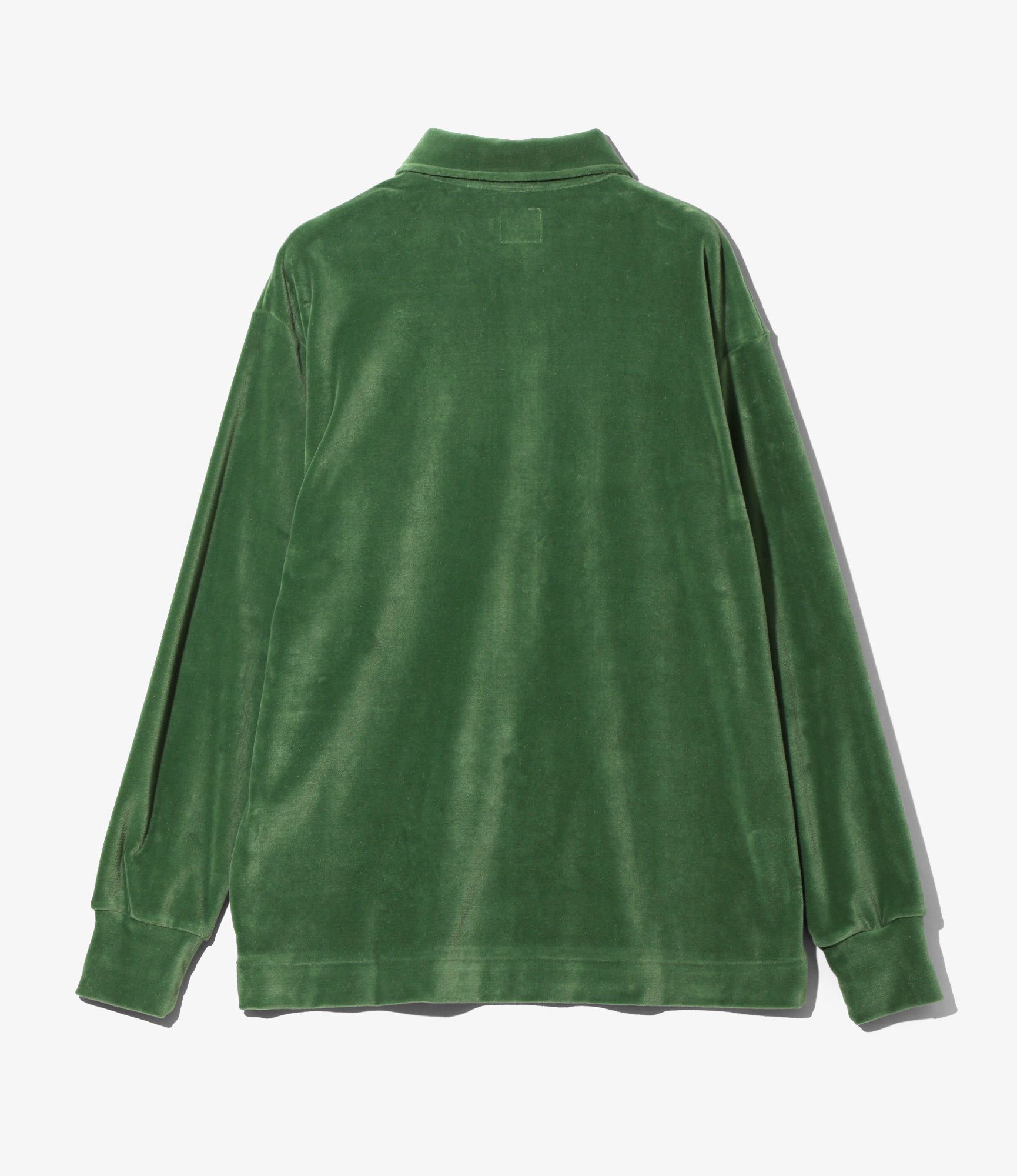 Pullover Shirt – Green Velour Jersey