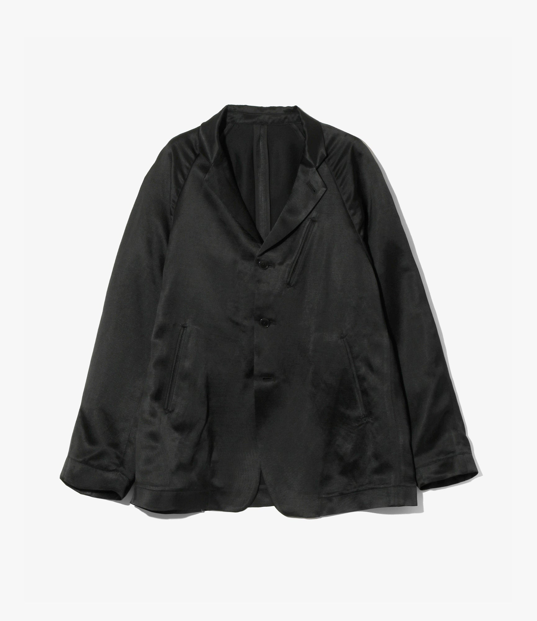 Raglan Jacket – Black Bright Kersey