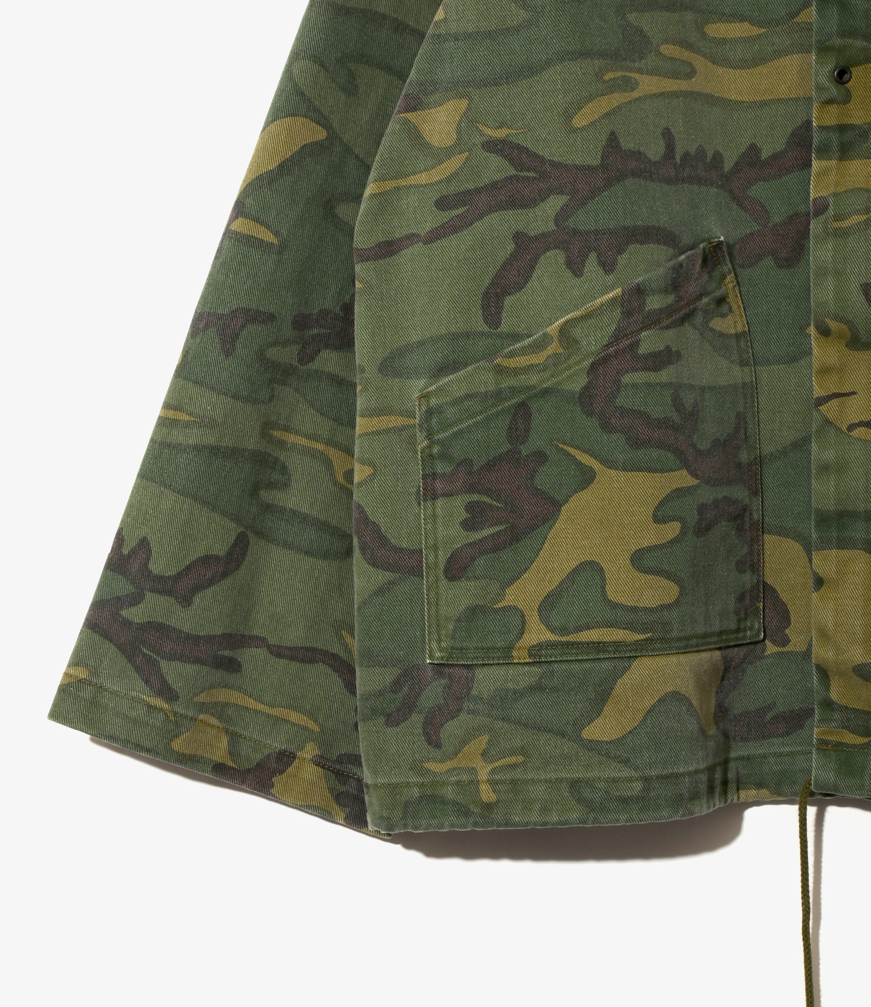 Reversible Hooded Coat – Camo Twill