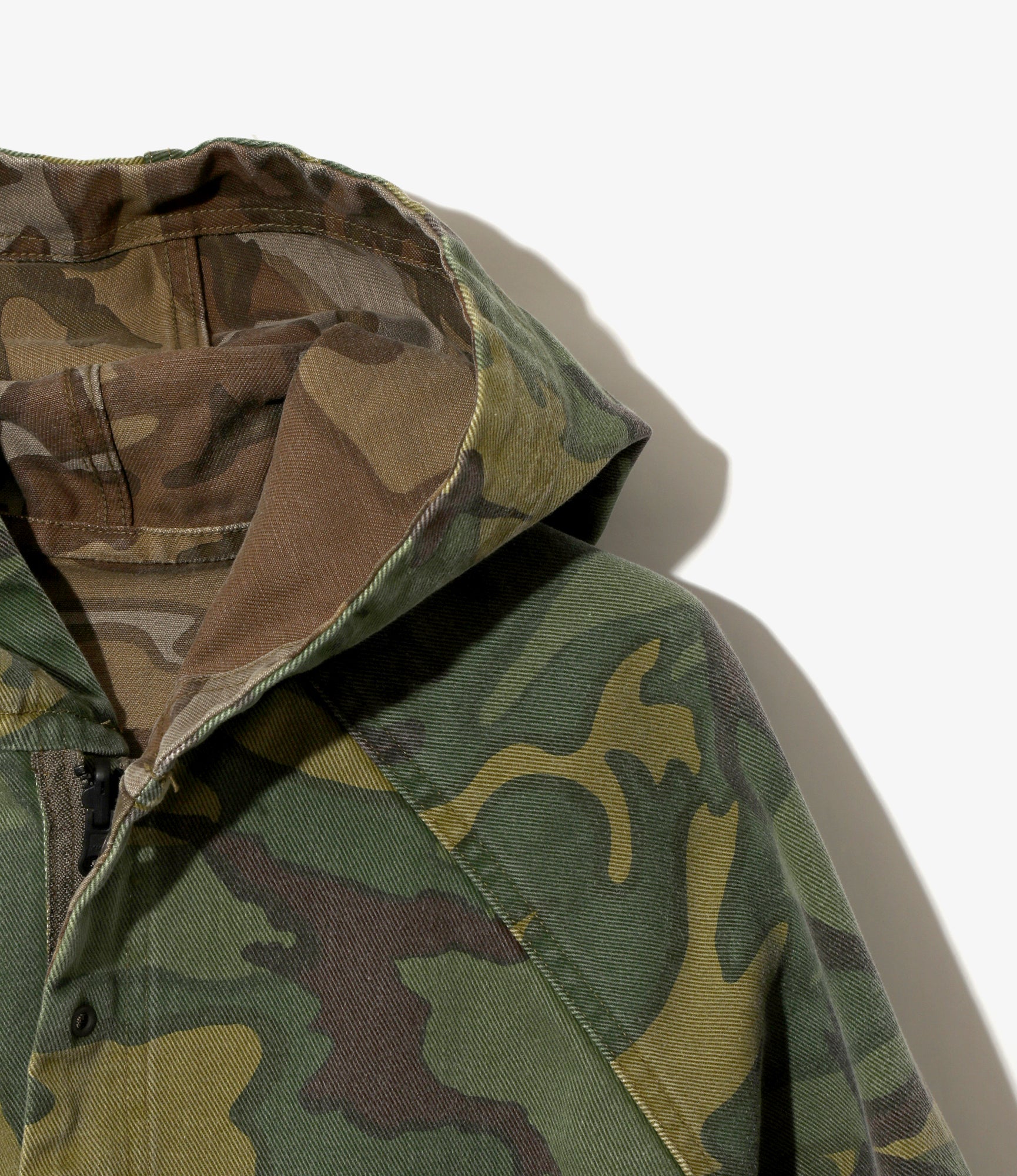 Reversible Hooded Coat – Camo Twill