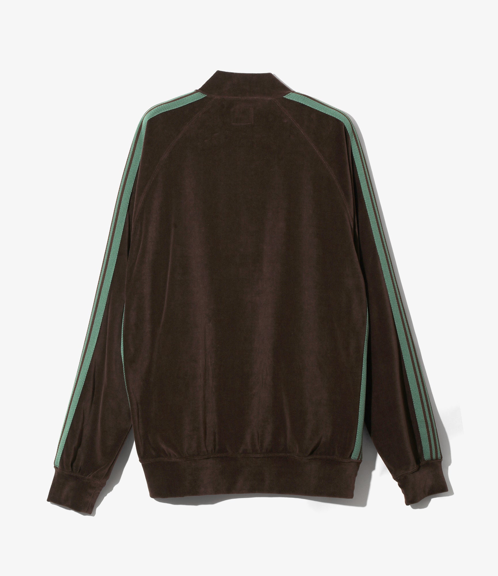 Rib Collar Track Jacket – Brown Velour