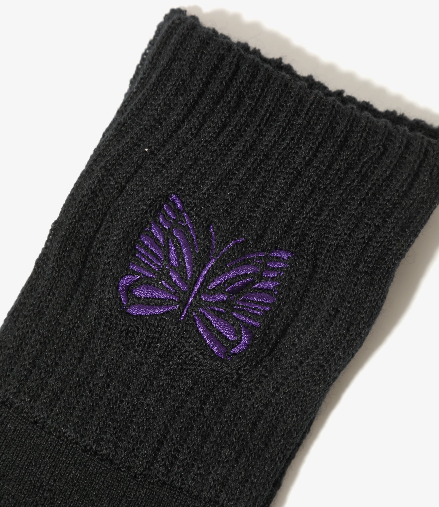 Ribbed Socks – Black Shetland Wool