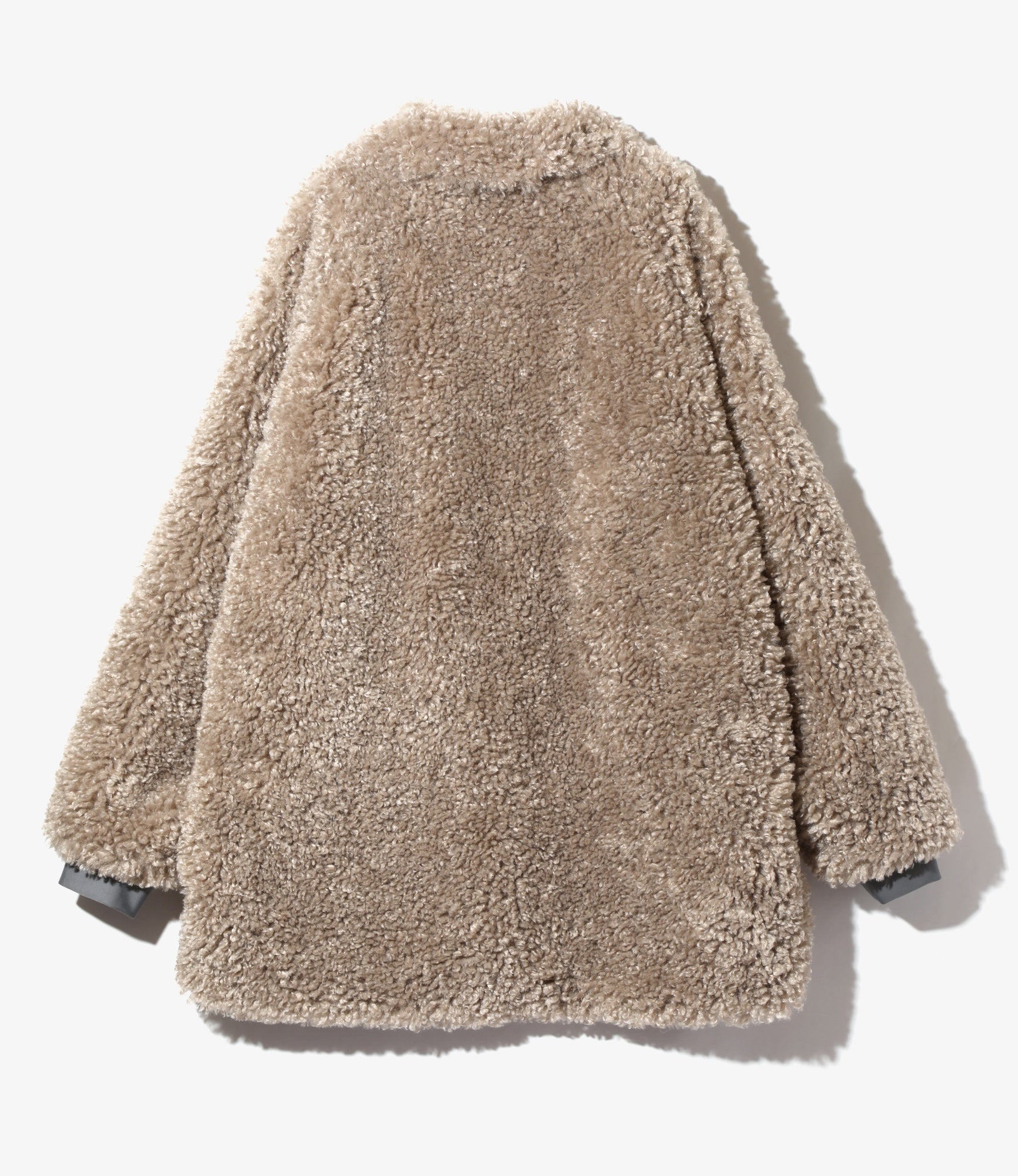 SC Fur Jacket – Beige Poly Curly Fur