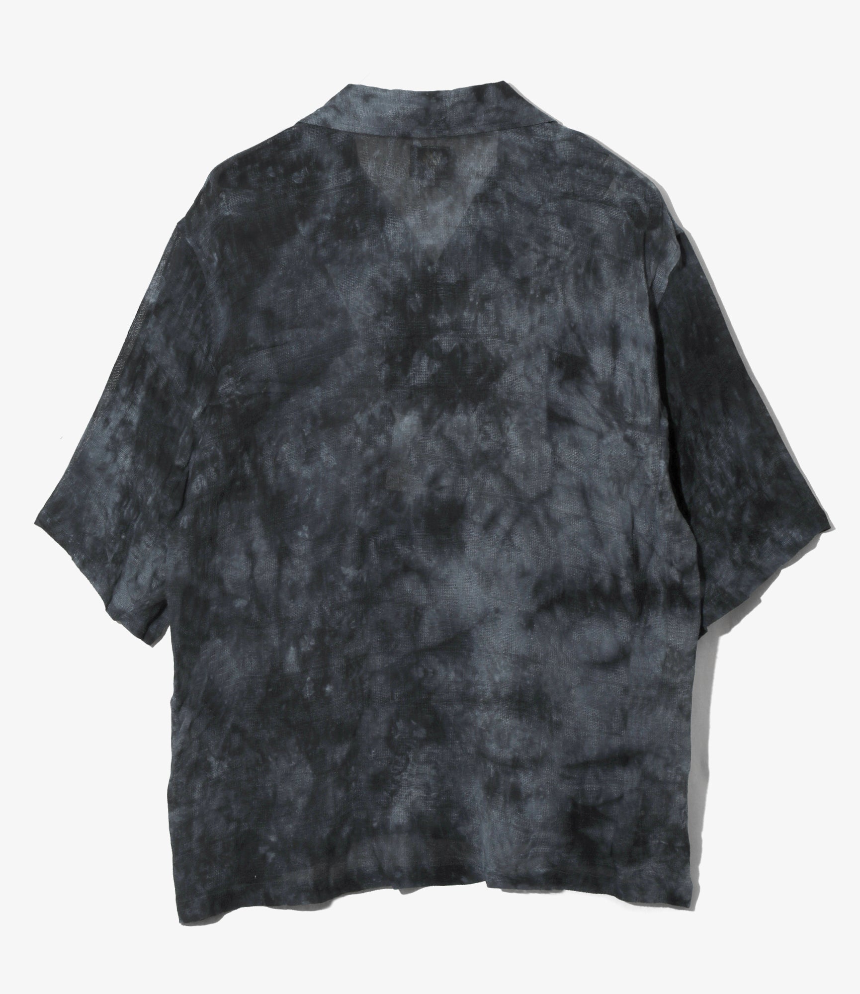 Cabana Short Sleeve Shirt – Charcoal Uneven Dyed Mesh