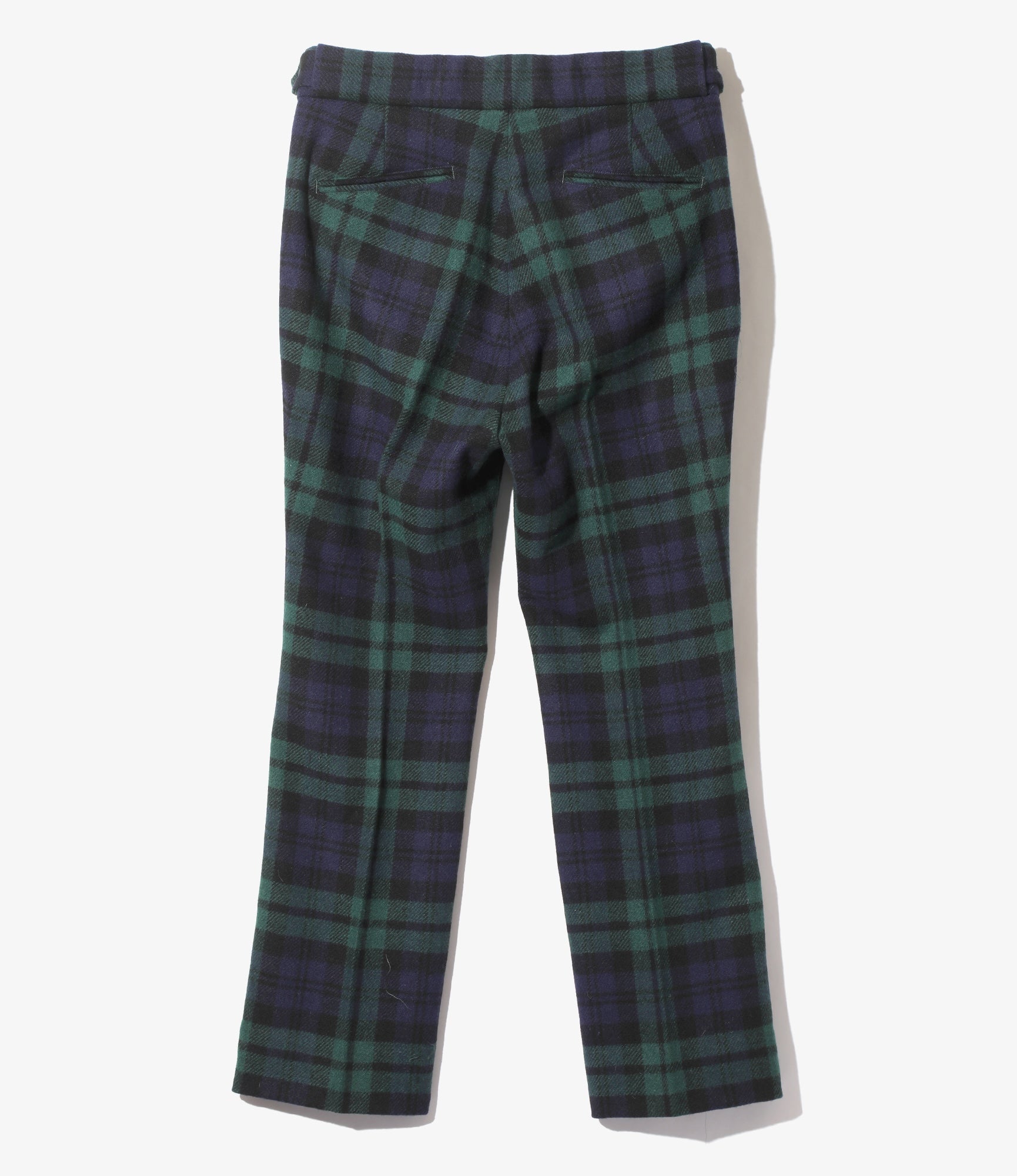 Side Tab Trouser – Black Watch Wool Tartan