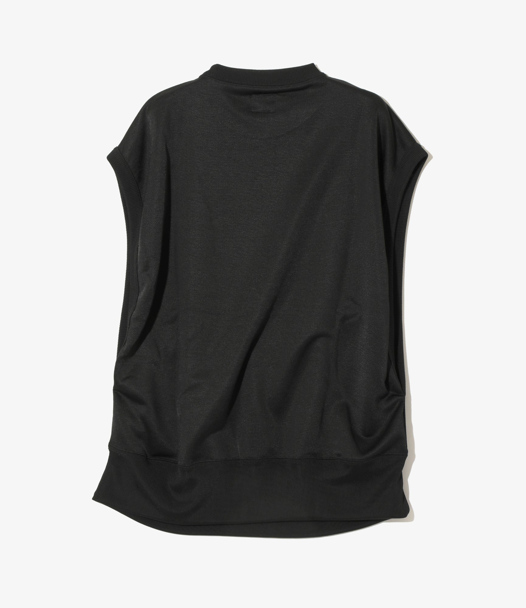 Sleeveless Shirt – Black Bright Jersey