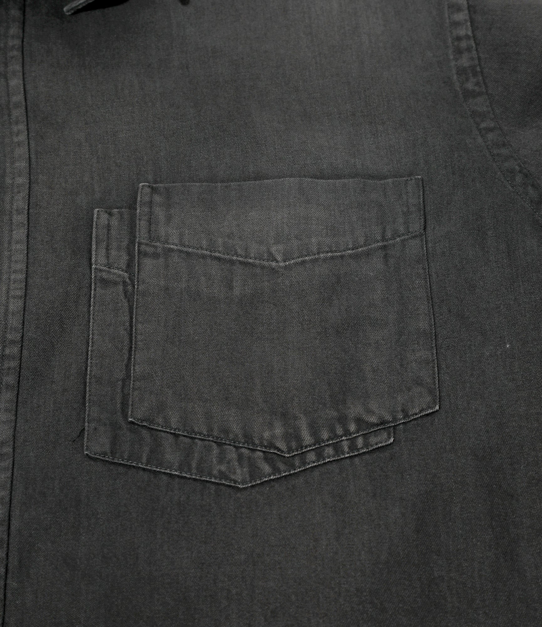 Double Collar Shirt – Black 6oz Denim