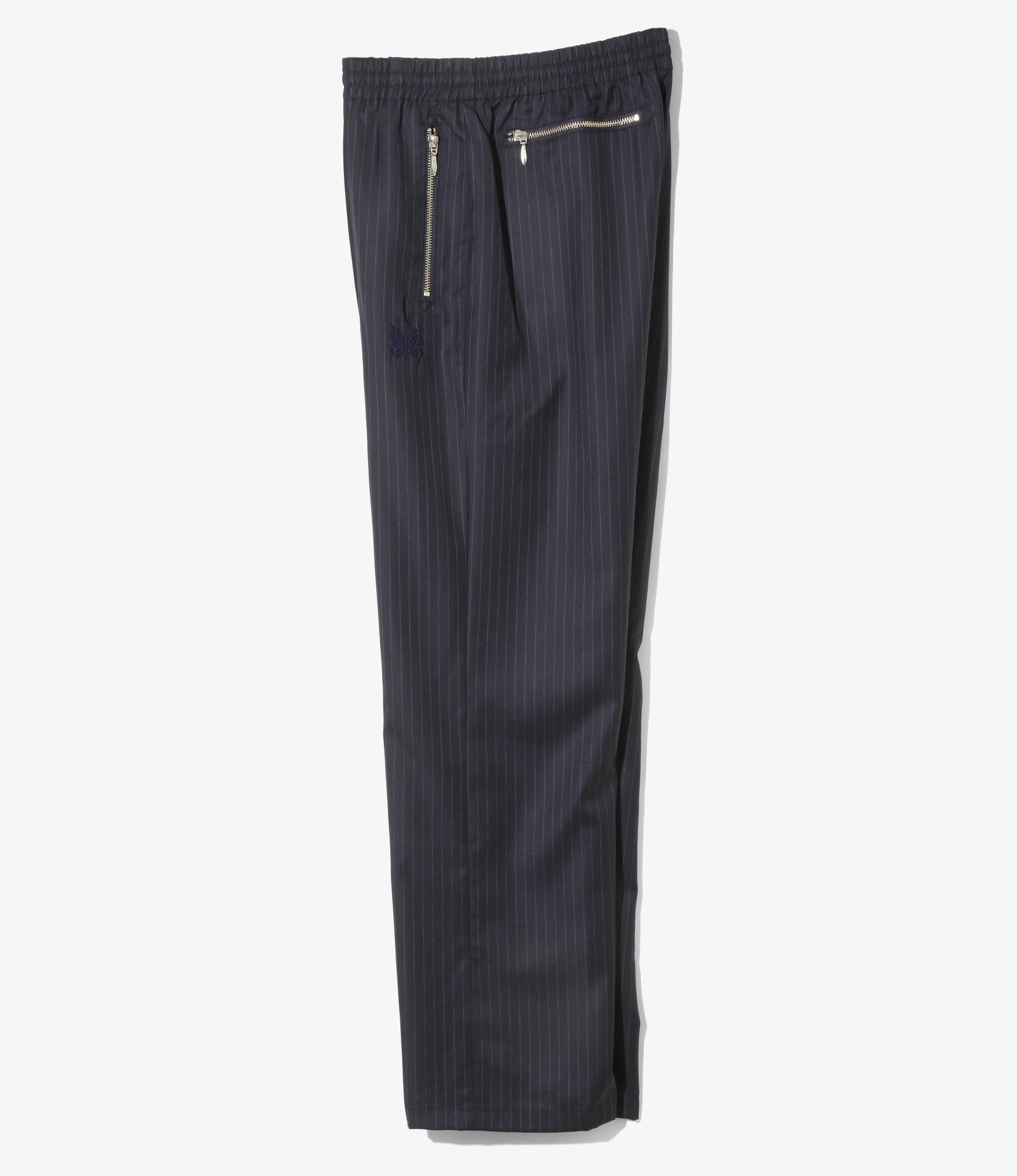 Track Pant – Navy Striped Viyella Wool