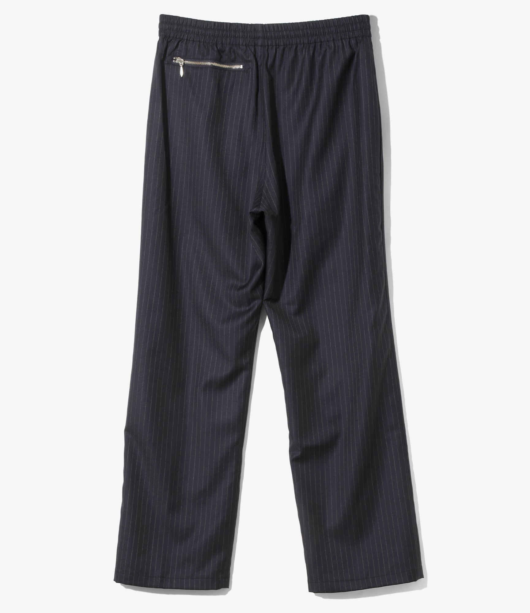 Track Pant – Navy Striped Viyella Wool