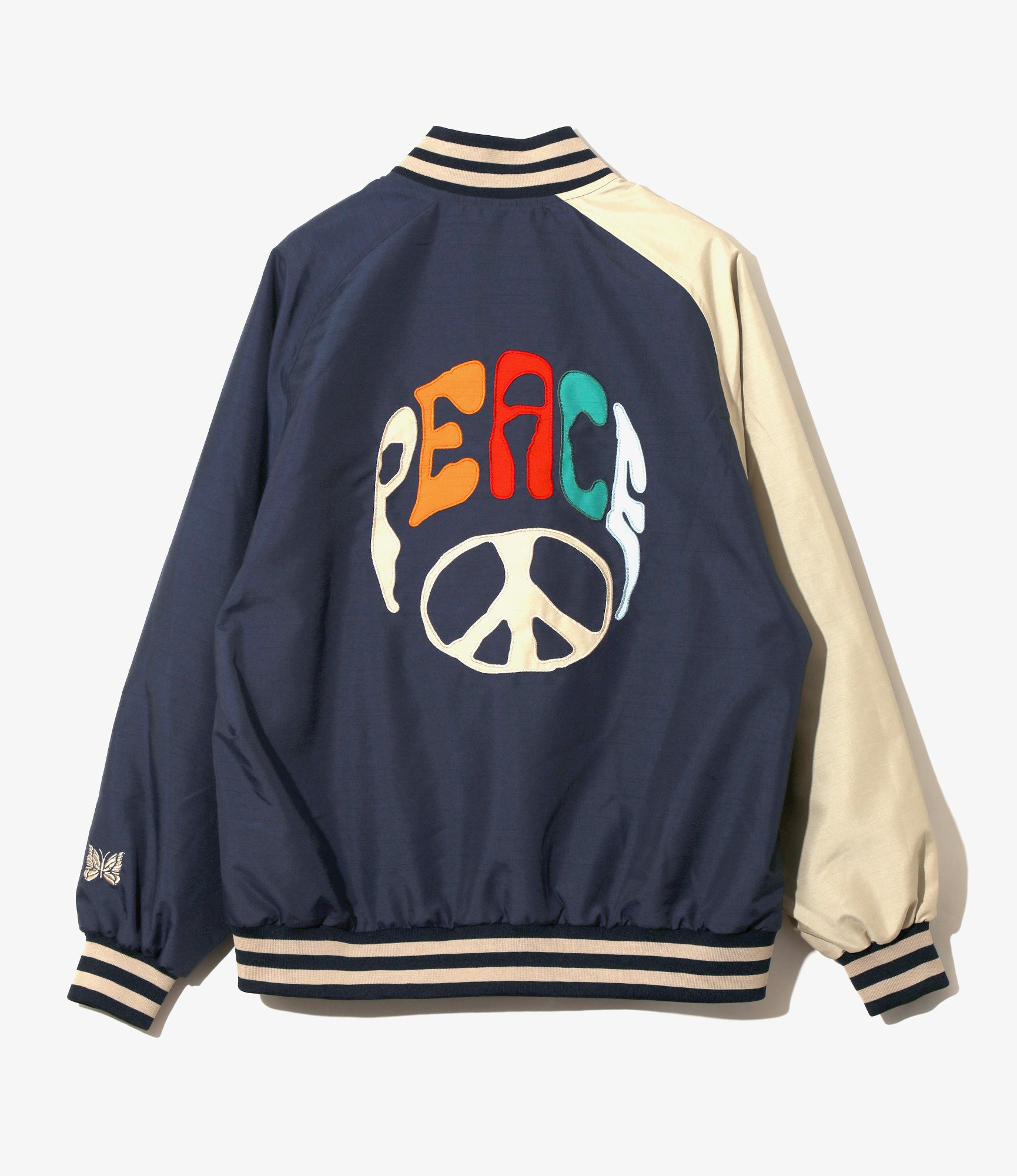Stadium Jacket – Navy Shantung