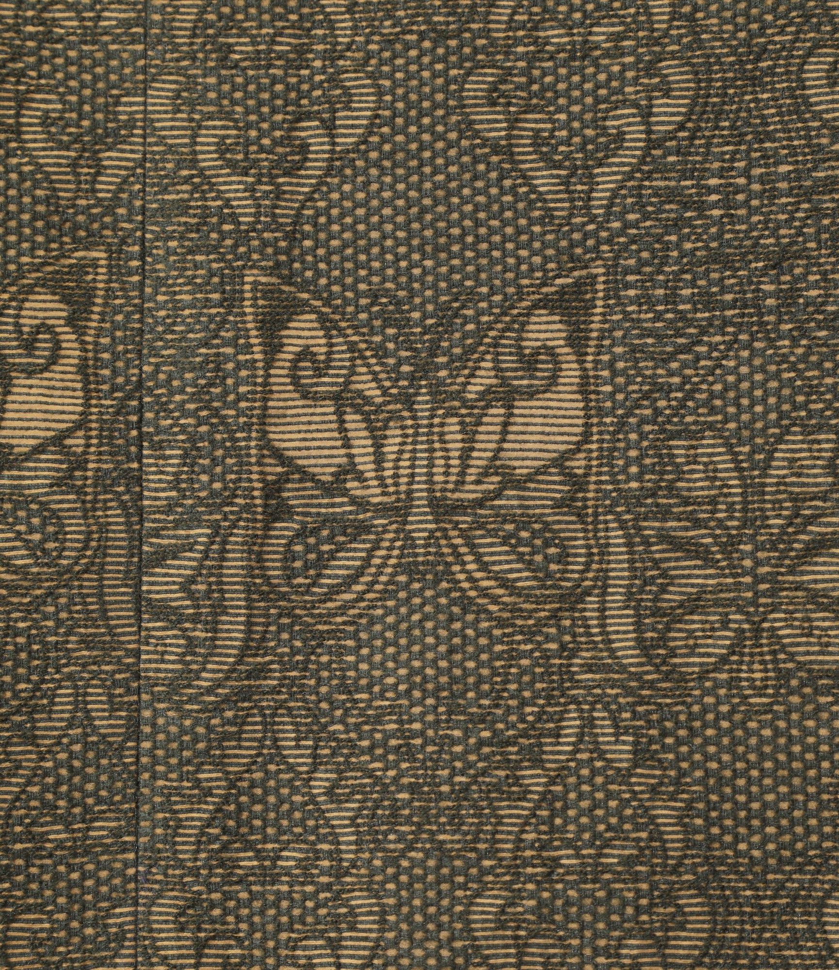 Stand Collar Jacket – Green Papillon Jacquard