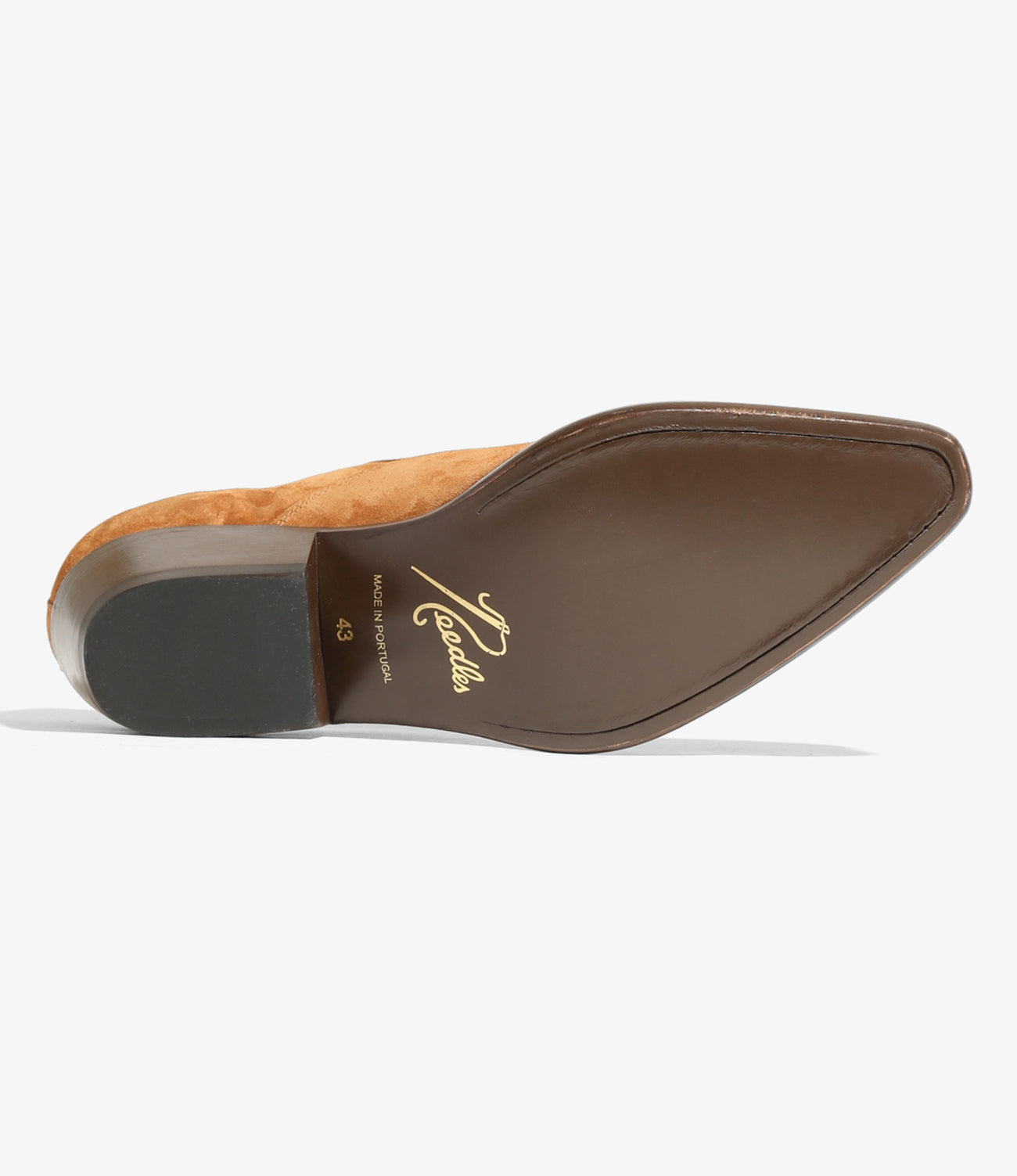 Papillon Stitched Cowboy Shoe – Brown Suede