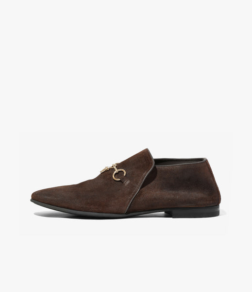 Tassel Bit Slip-On Chukka Boot – Brown Rough Out | Needles