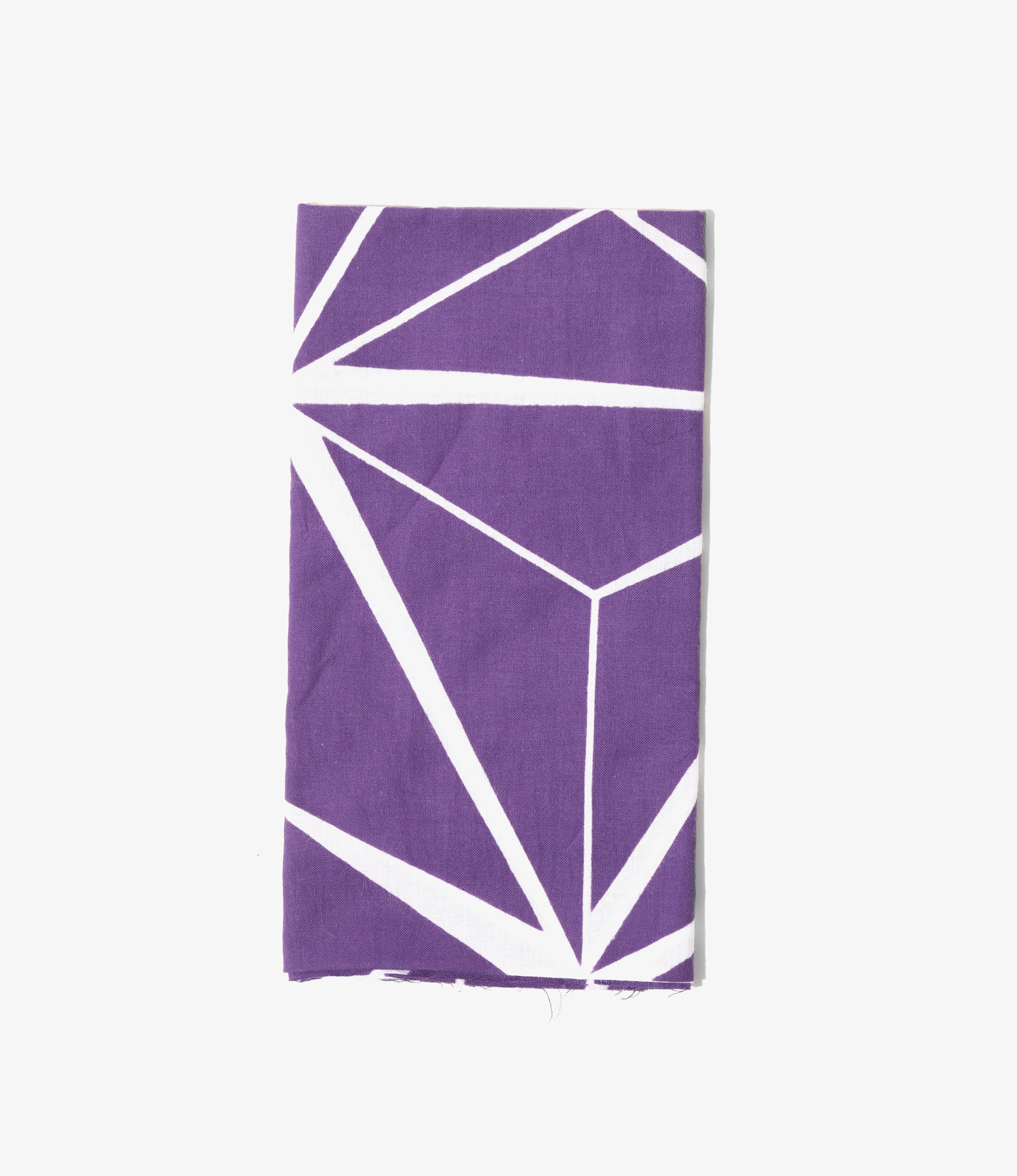 NEEDLES｜ (Tenugui Bandana Kiriko - PURPLE (QV044)) Tenugui Bandana – Purple 'Kiriko' Print | Needles